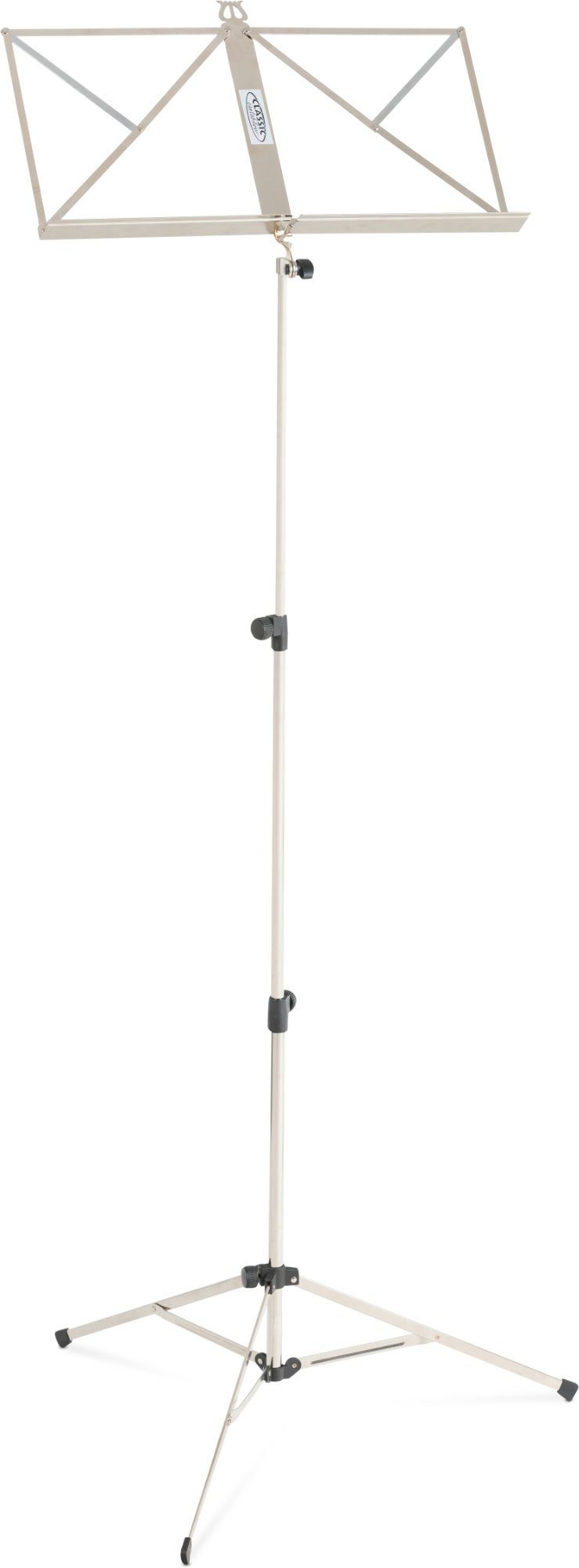 Classic Cantabile Notenpult Classic Cantabile 90 Notenständer Light Nickel, (inkl. Tasche), Klappbar - Höhenverstellbar von 50 - 115 cm