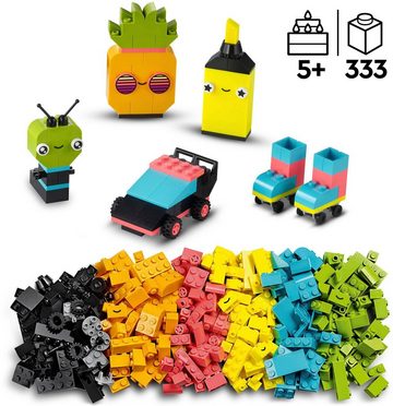 LEGO® Konstruktionsspielsteine Neon Kreativ-Bauset (11027), LEGO® Classic, (333 St)