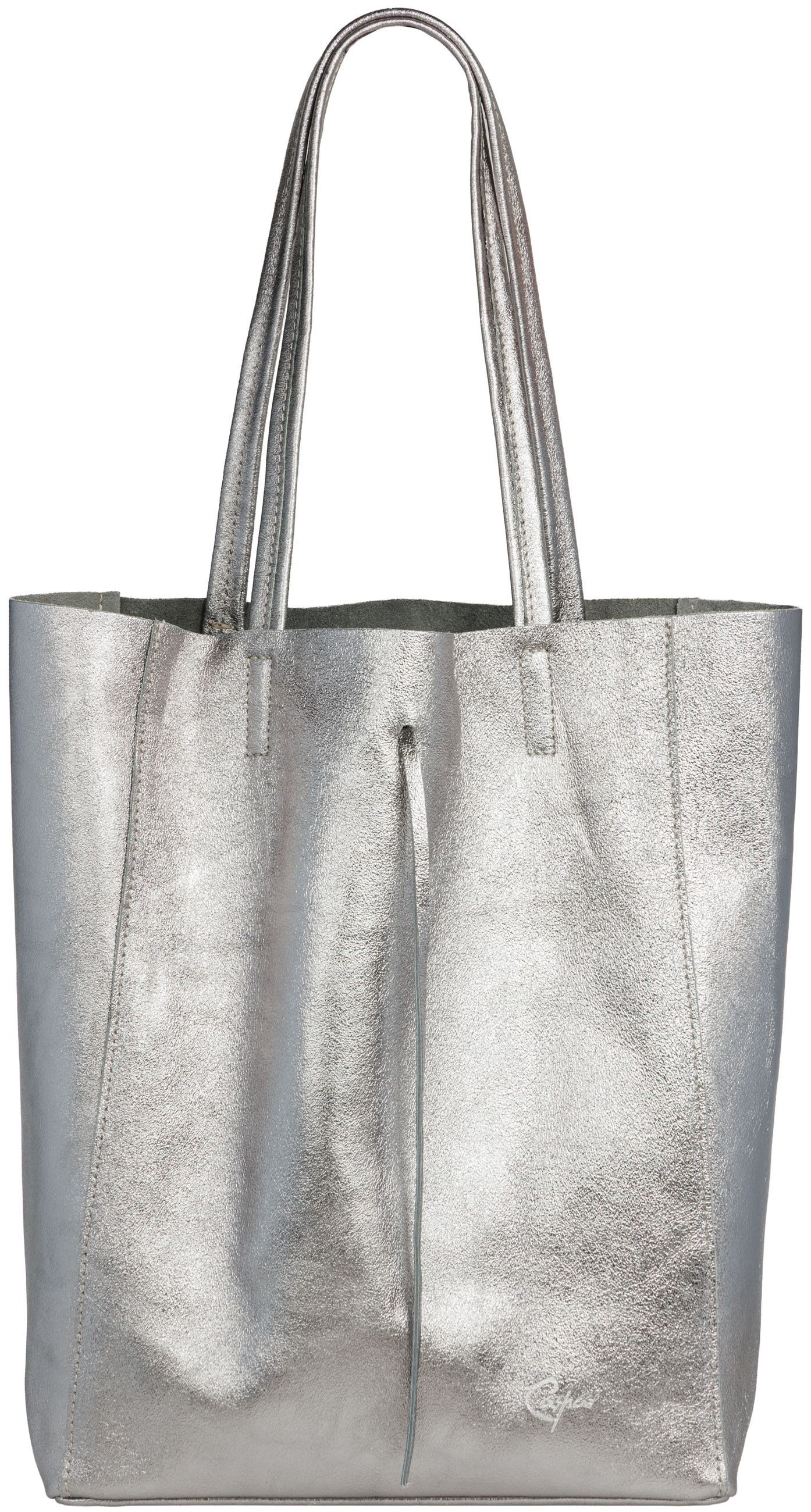 Caspar Schultertasche Großer Damen Leder Shopper günstig online kaufen