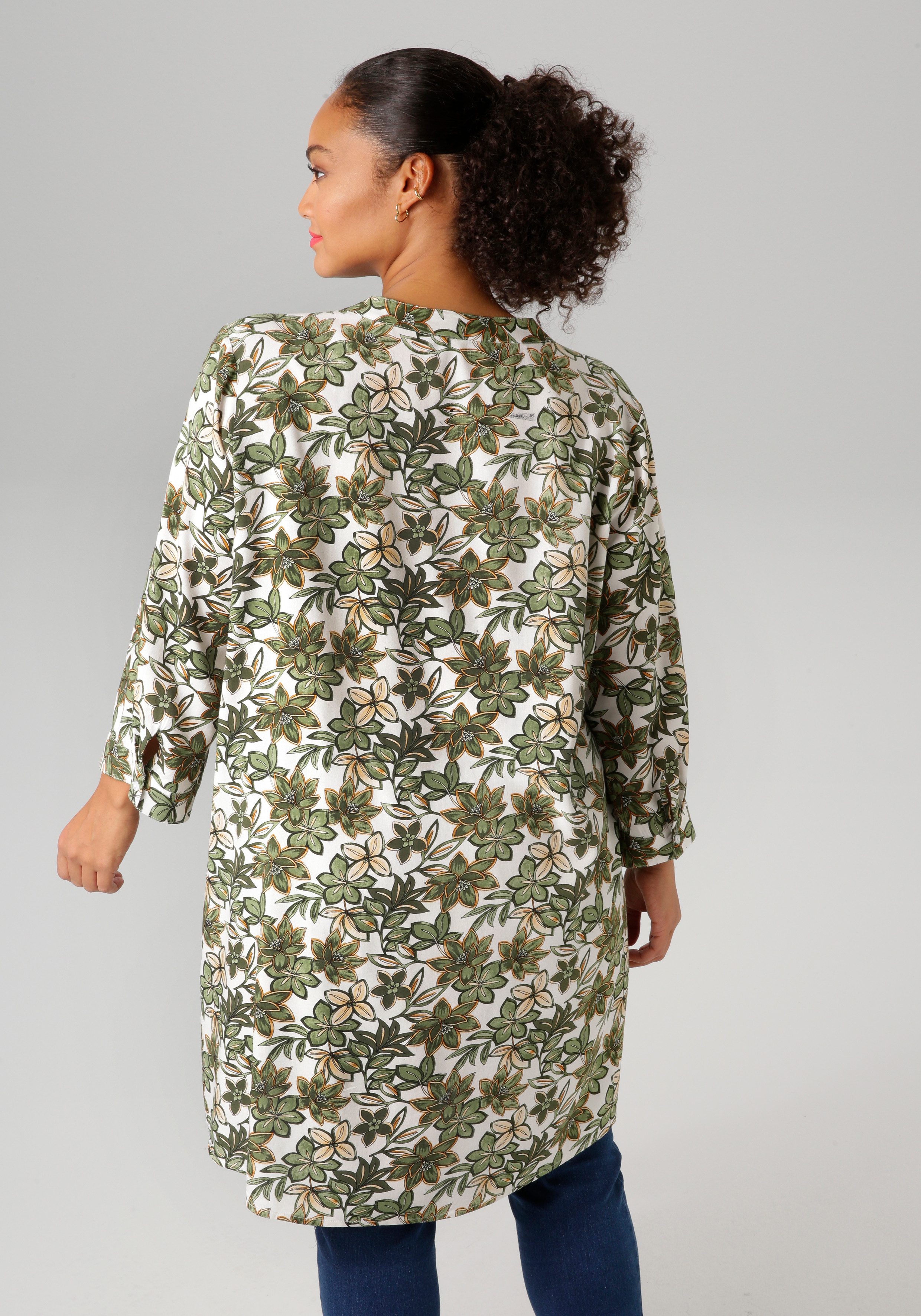 Aniston PLUS Longbluse mit farbharmonischen Blumen günstig online kaufen