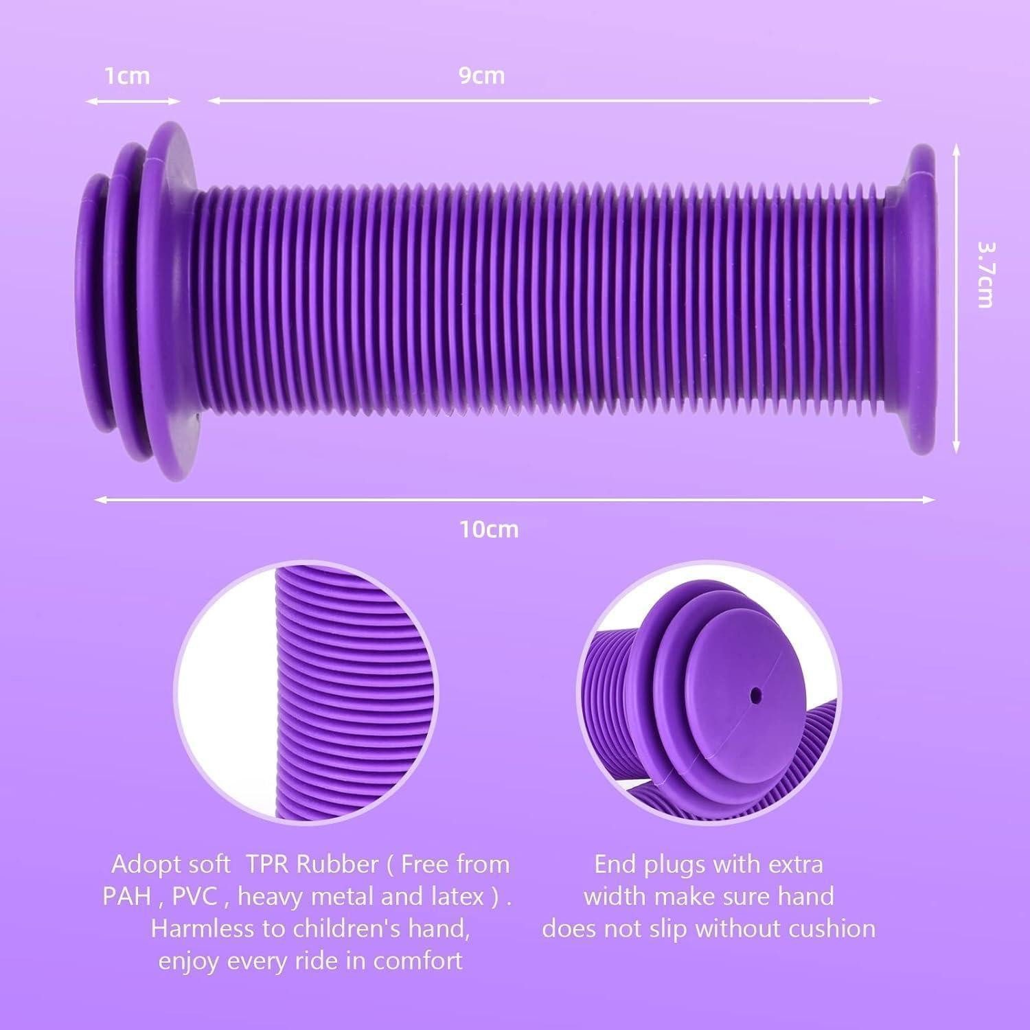 LuxusKollektion Fahrradlenker Fahrradgriffe 22mm Lenkergriffe Prallschutz Gummi Kinder Violett