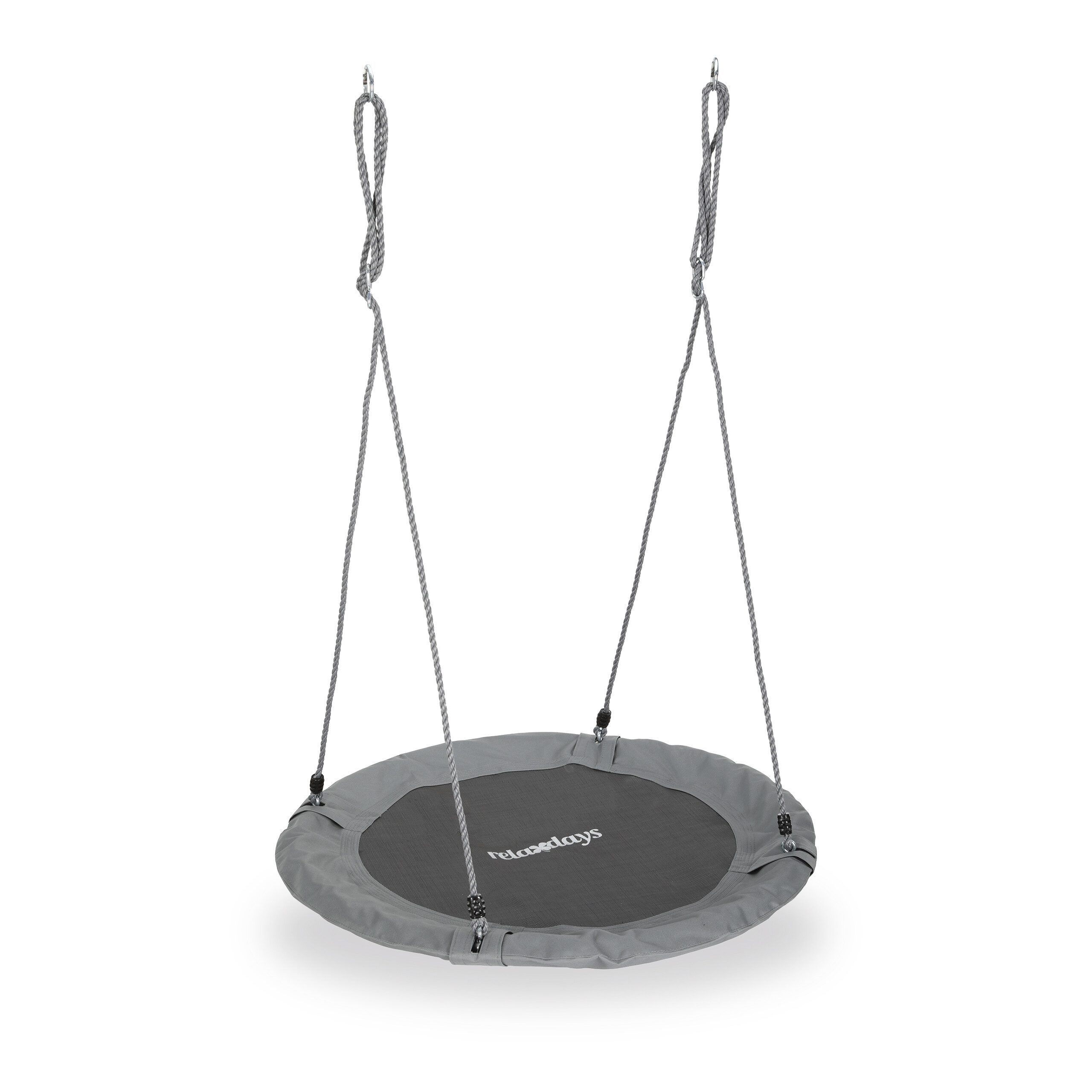 relaxdays Nestschaukel 110 cm, grau
