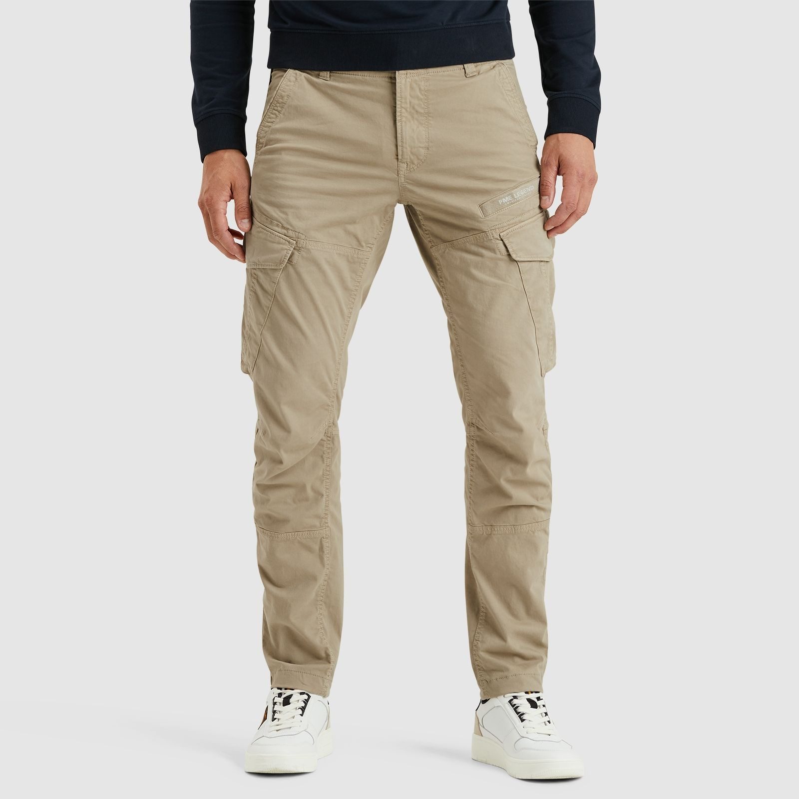 PME Legend Herren Cargohose NORDROP - Tapered Fit - Blau Beige Oliv Grün günstig online kaufen