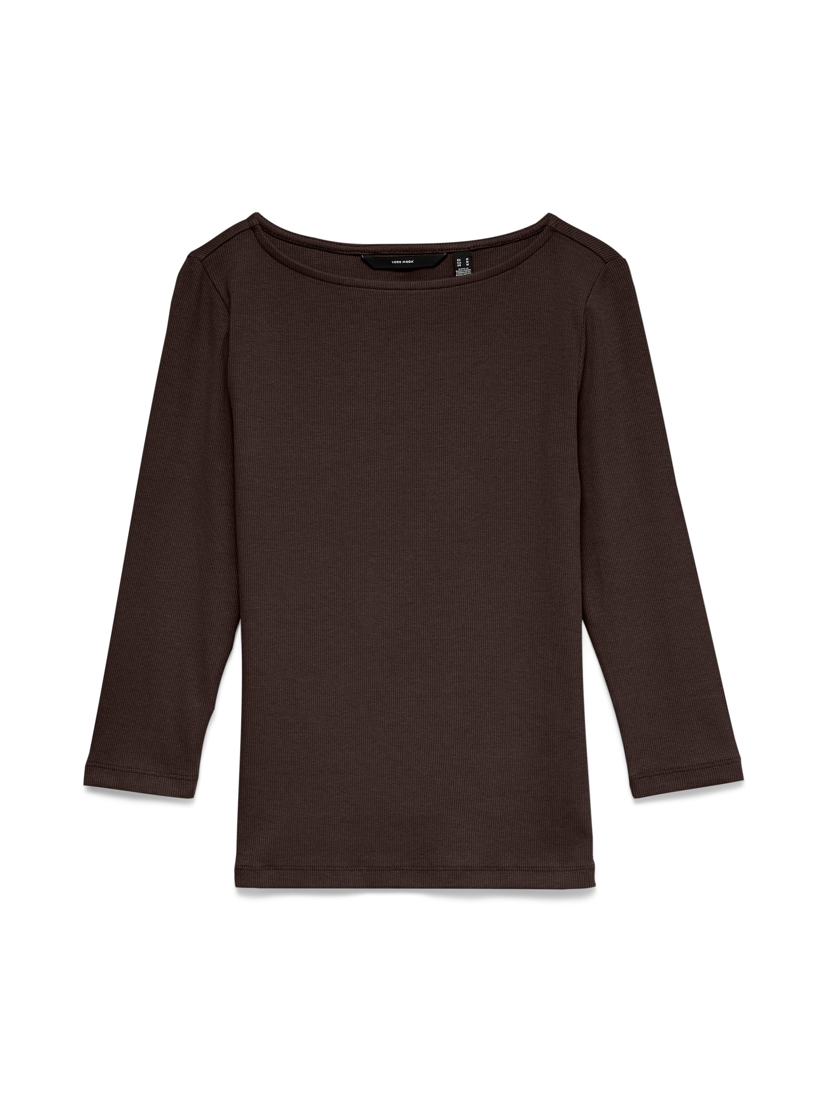 Vero Moda T-Shirt VMCHLOE PANDA 3/4 BOATNECK TOP JRS Baumwollmischung, slim fit