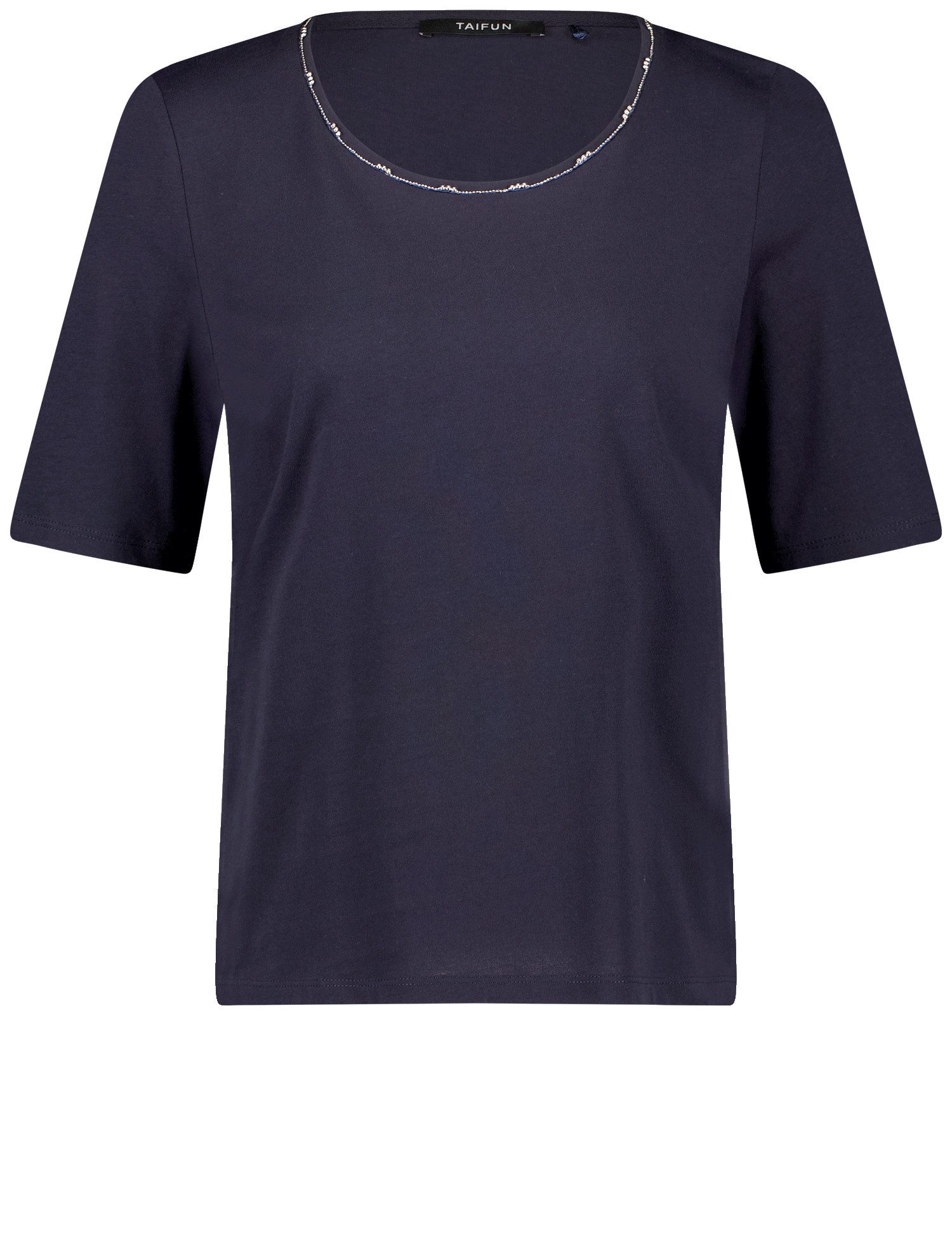 Taifun T-Shirt – Kurzarmshirt mit Schmuckkette