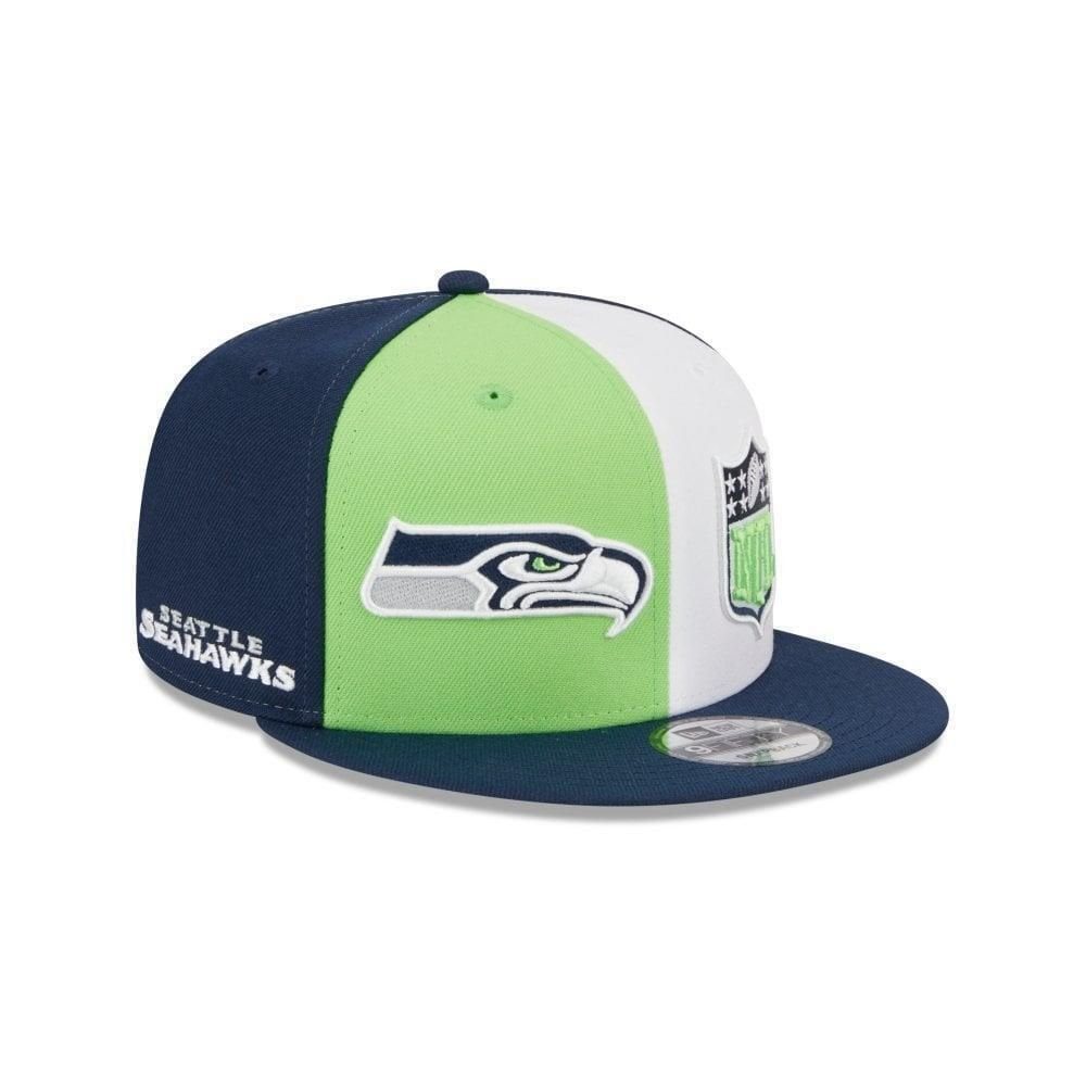 New Official Snapback 2023 9FIFTY Era Cap SEATTLE NFL SEAHAWKS Game Sideline Snapback Cap