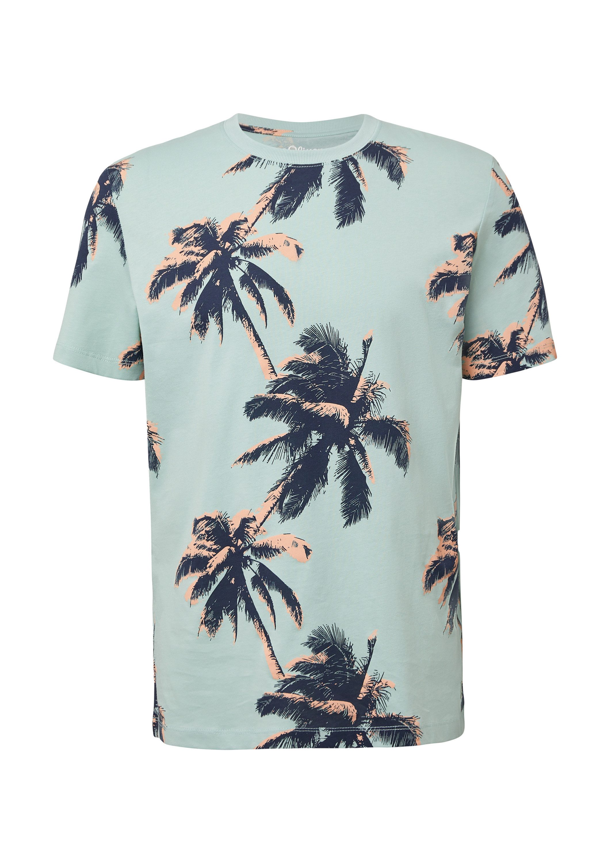 s.Oliver Kurzarmshirt T-Shirt T-Shirt aus Baumwolle günstig online kaufen