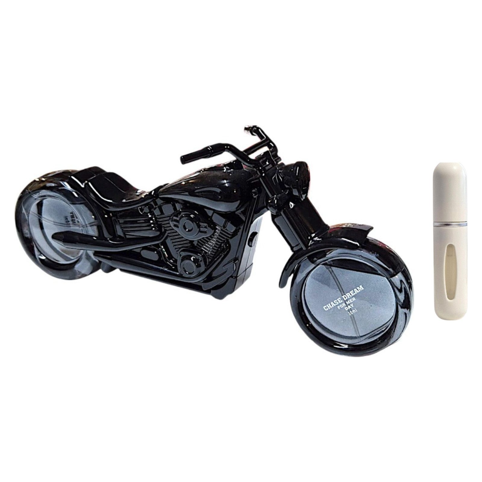 Tiverton Duft-Set Chase Dream Black EDP – Holzig Aquatisch + Parfümzerstäuber (leer)