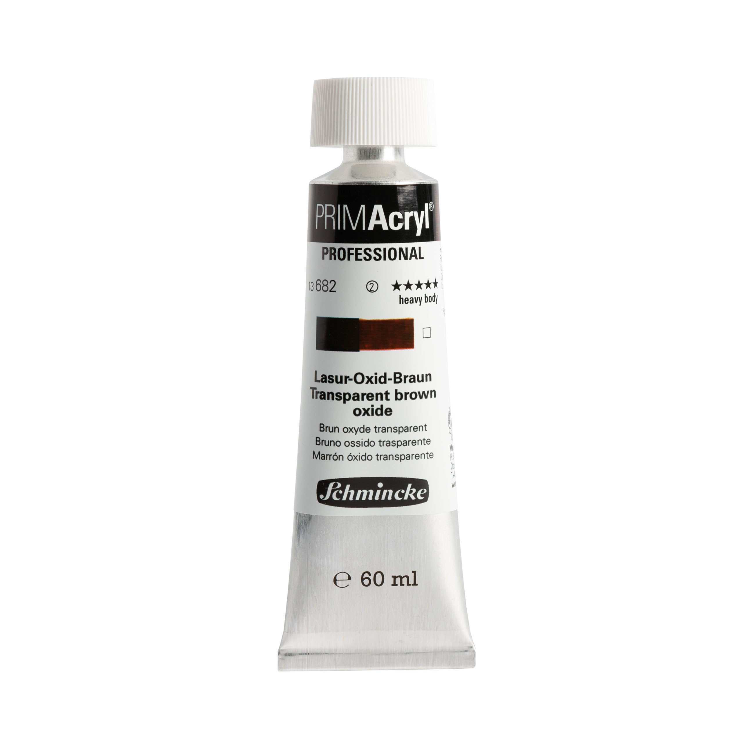Schmincke Acrylfarbe 60ml PRIMAcryl Lasur-Oxid-Braun Acryl 13 682 011