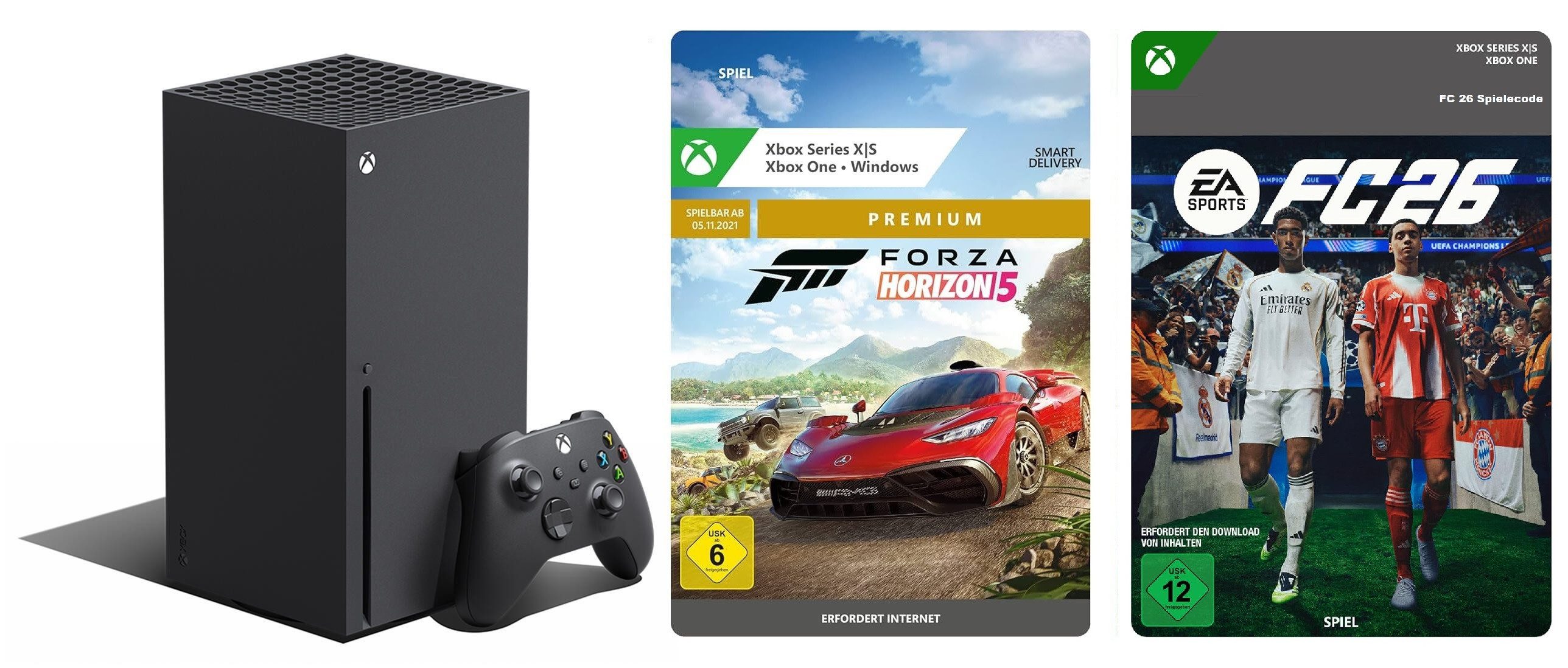 Xbox Series X + FC 26 Code + Forza Horizon 5 Premium Edition Code Set