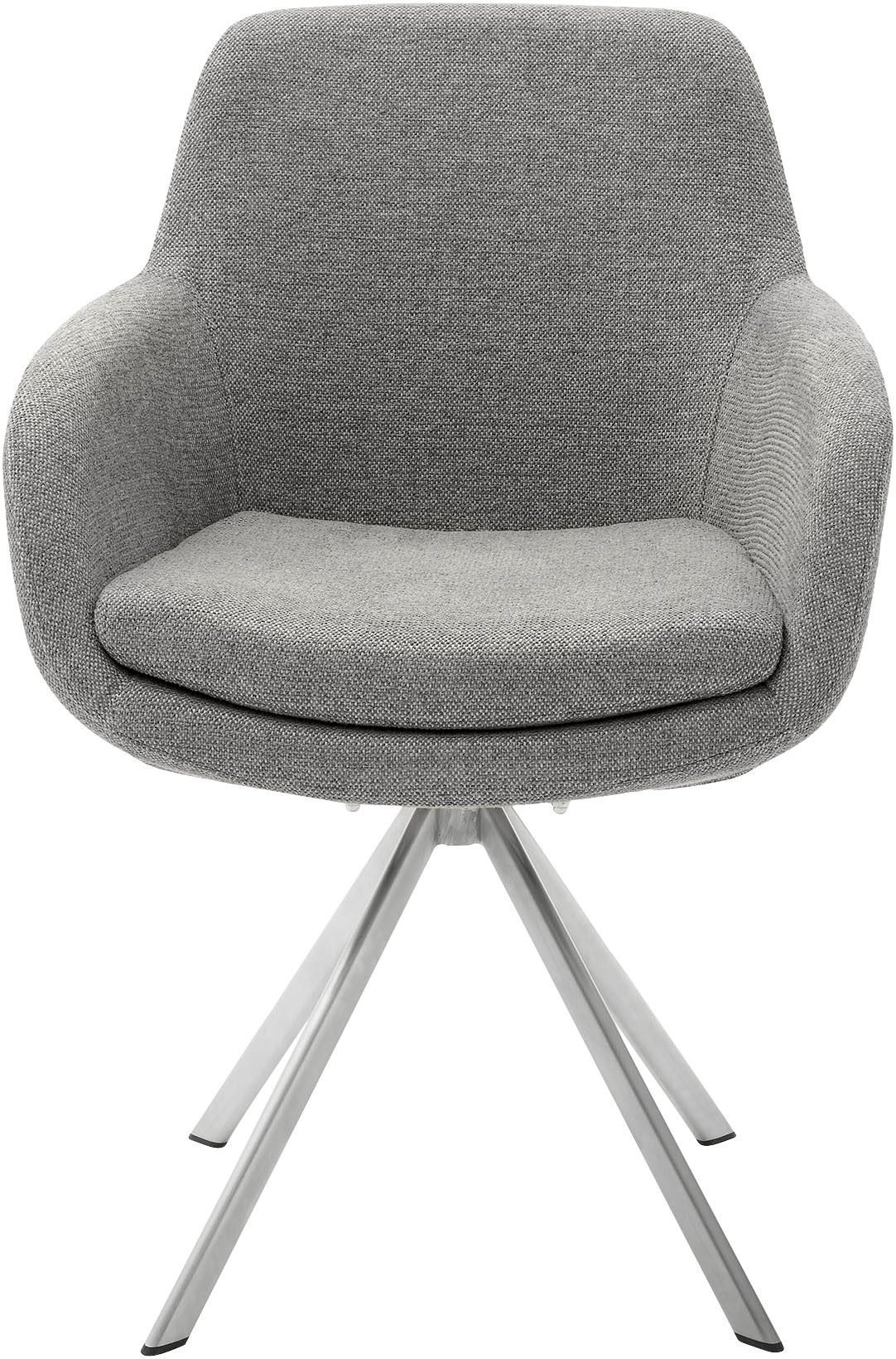 Musterring Esszimmerstuhl Tavia (Set, 2 St), Stativgestell Edelstahl, wahlweise mit Drehfunktion, diverse Farben