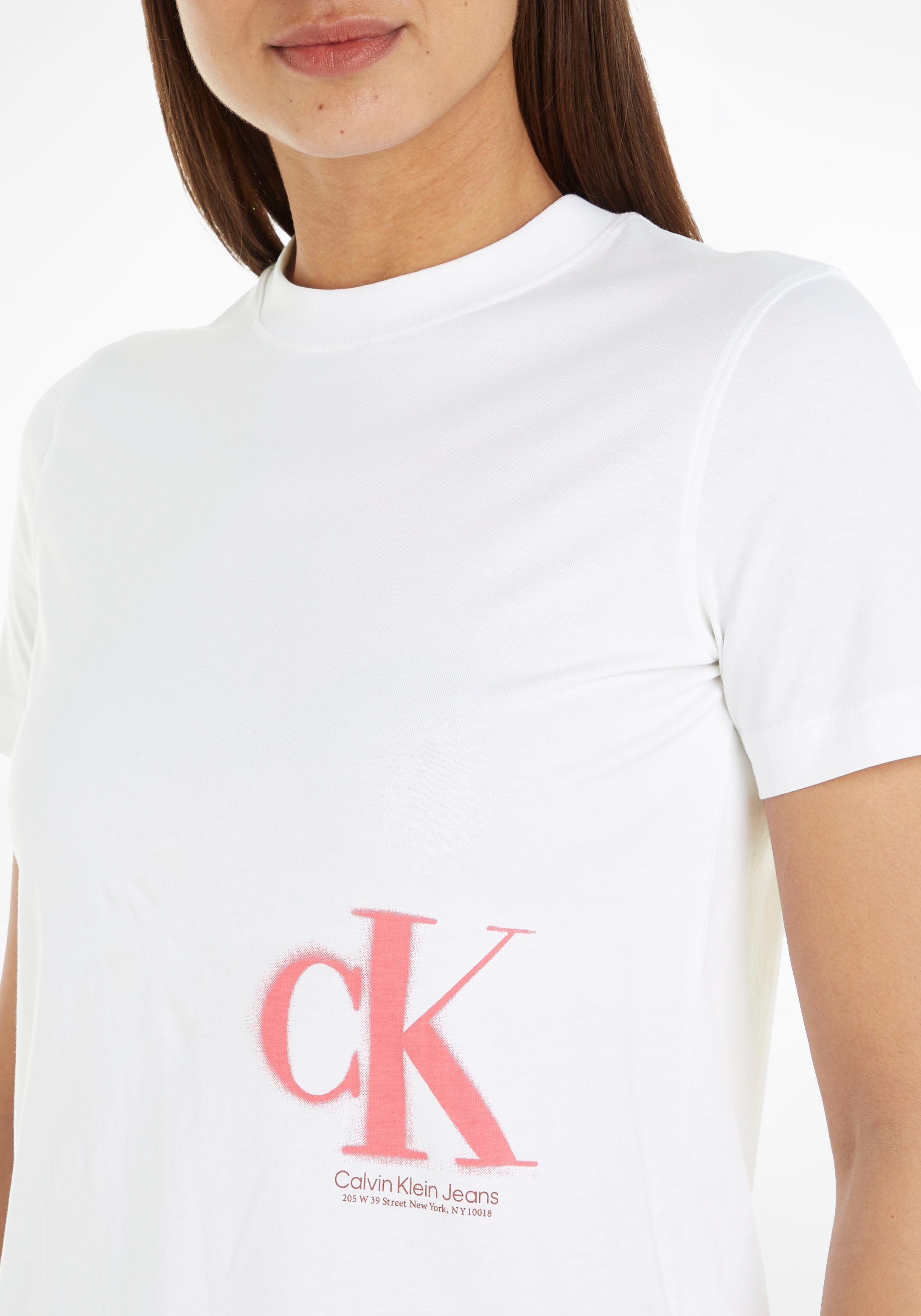 Logodruck mit im Calvin Spray-Design T-Shirt Jeans Klein