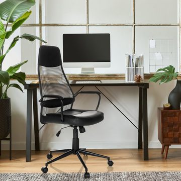 MyBuero Chefsessel Home Office Chefsessel MARCOZ Stoff mit Armlehnen, Drehstuhl Bürostuhl ergonomisch