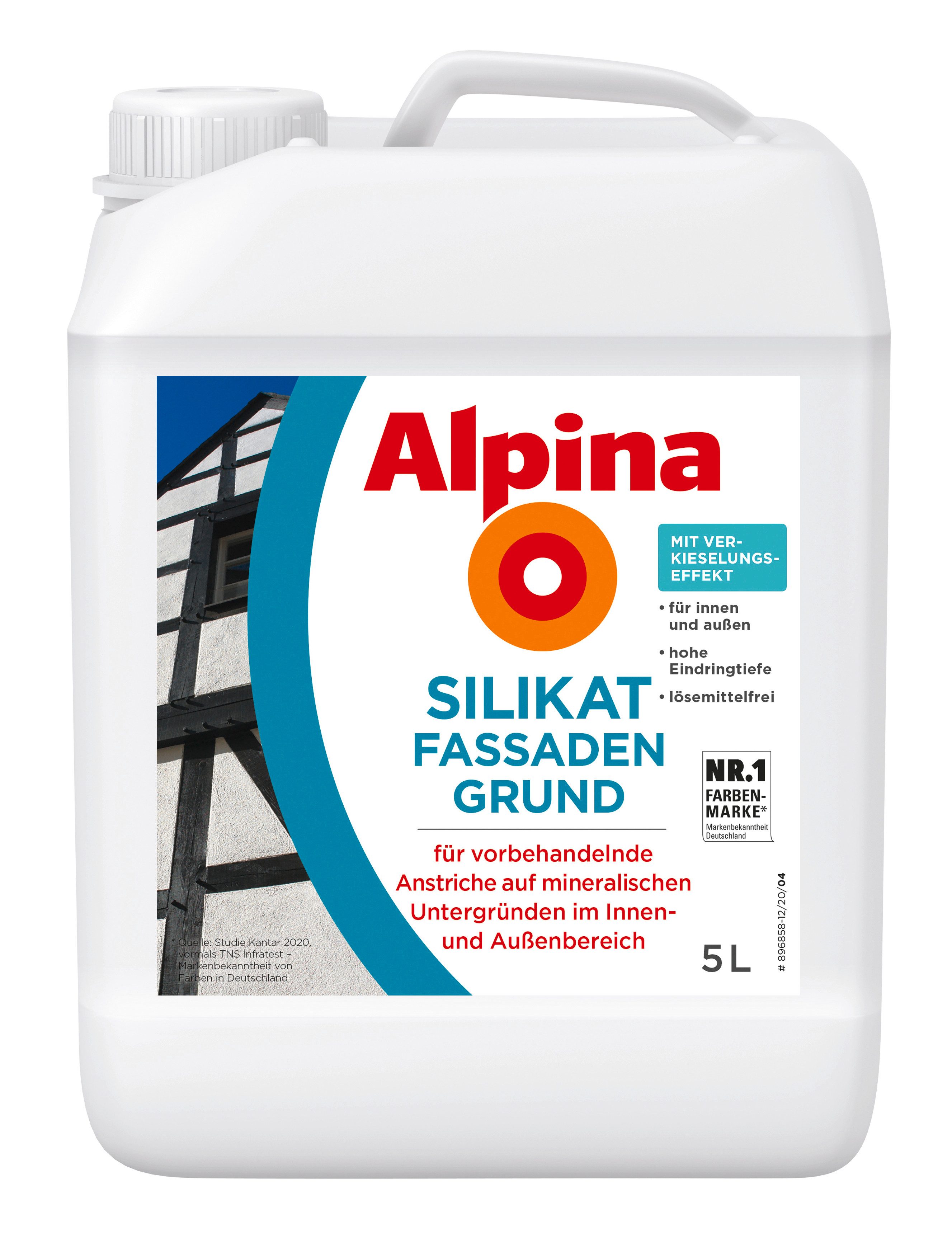 Alpina Grundierfarbe Silikat Fassadengrund 5 Liter