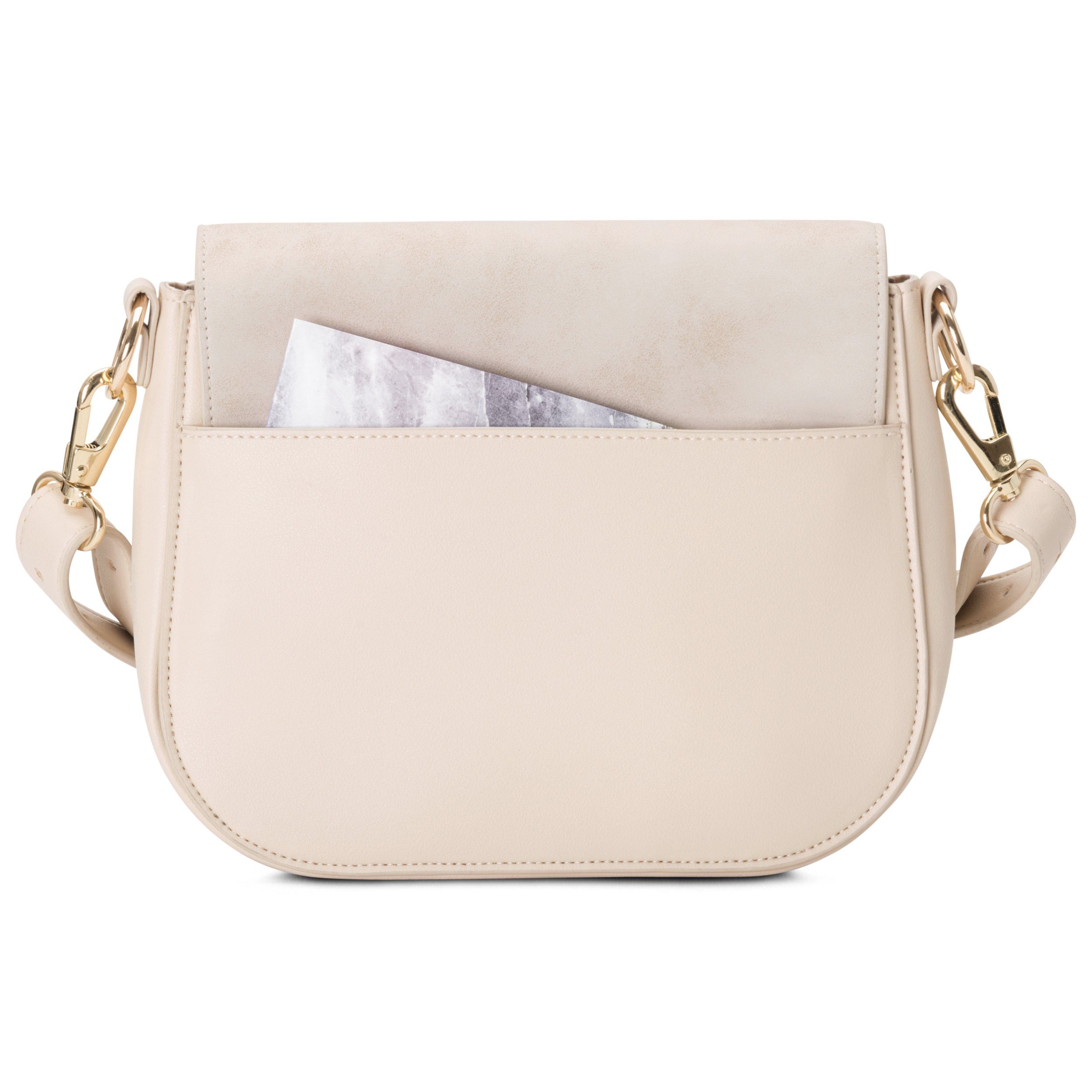 Expatrié Umhängetasche LOUISE MEDIUM Tasche Damen, Hochwertiges Kunstleder, Wasserabweisend