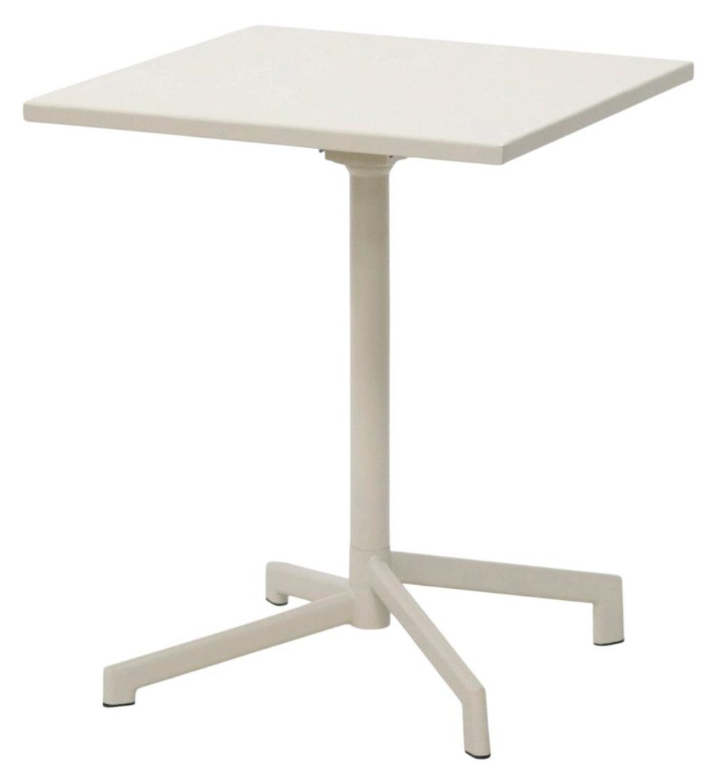 Schou Gartentisch Adam Garten-Cafétisch 60x60 cm klappbar sandfarben