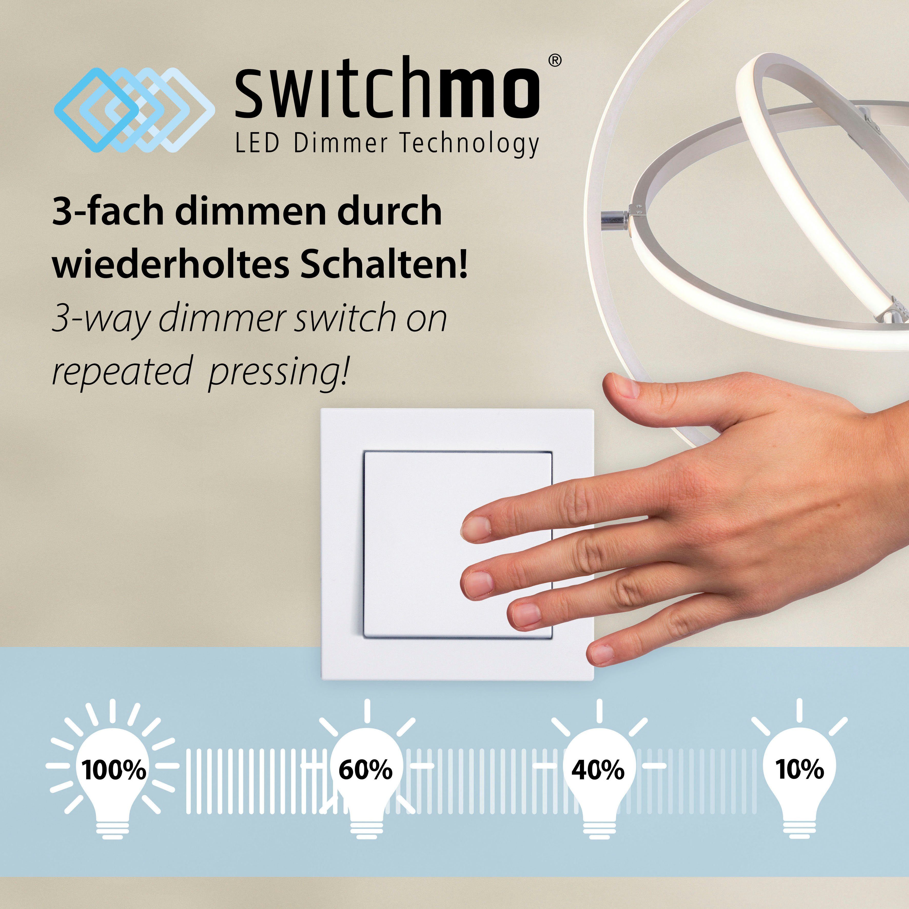 JUST LIGHT Deckenleuchte IVEN, LED fest integriert, Warmweiß
