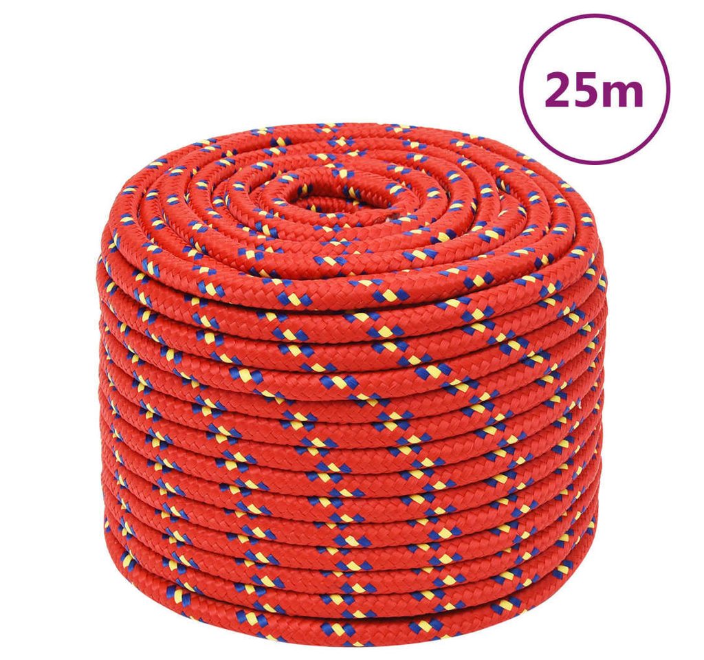 Thumbnail - vidaXL Seil, Bootsseil Rot 14 mm 25 m Polypropylen
