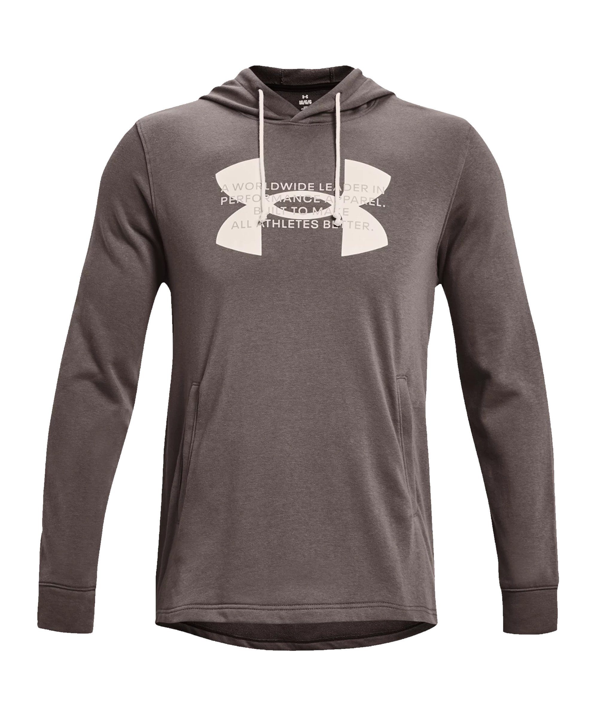 Terry Hoody Logo Rival Under Sweater Armour® braun