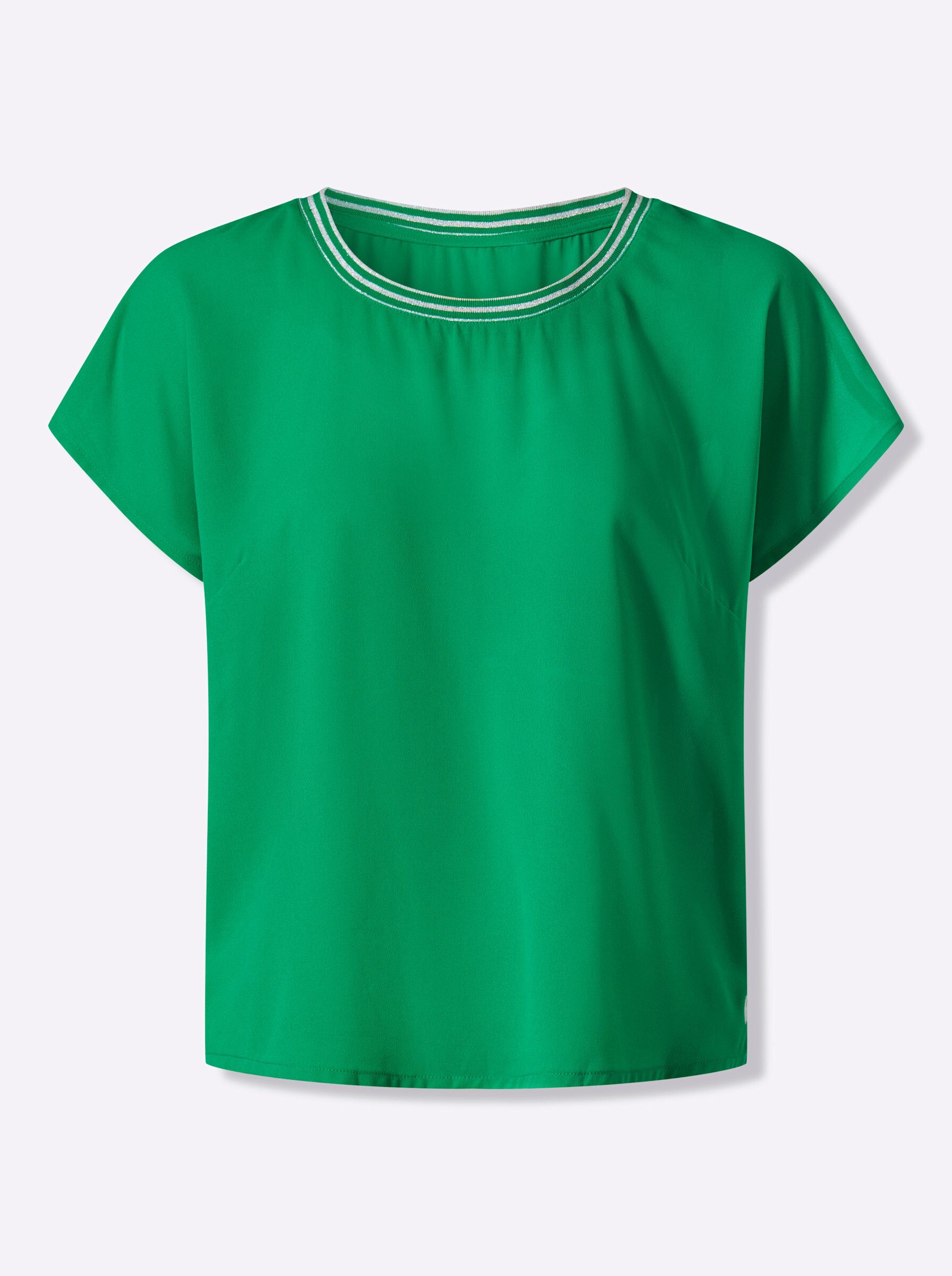 Klassische Bluse Bluse Kurzarm