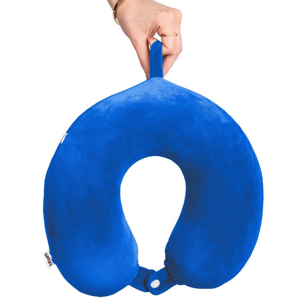 WINLIFE Reisekissen Memory Foam Nackenhörnchen Reisekissen Nackenrolle für günstig online kaufen