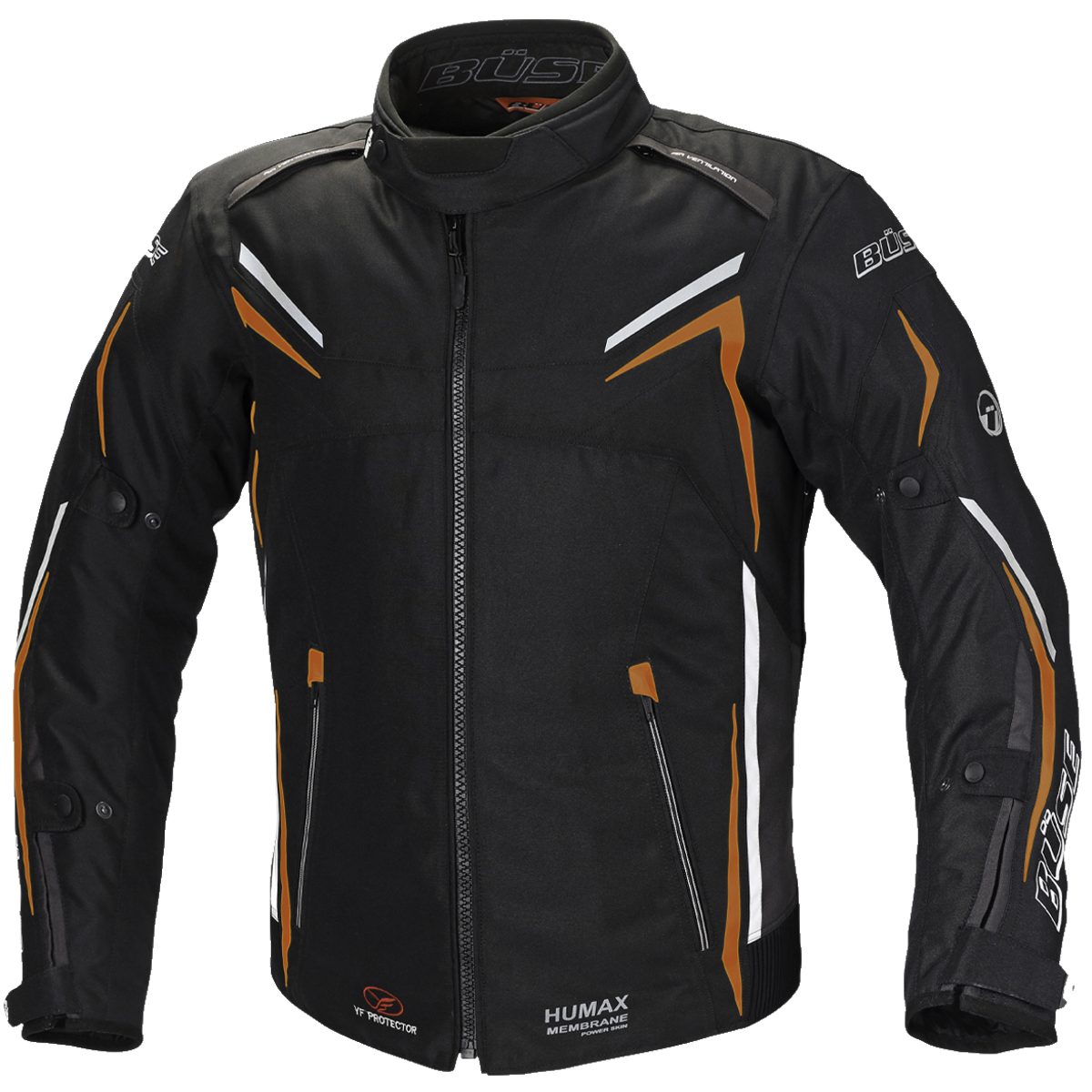 Motorradjacke Büse Mugello Textiljacke schwarz / orange Herren