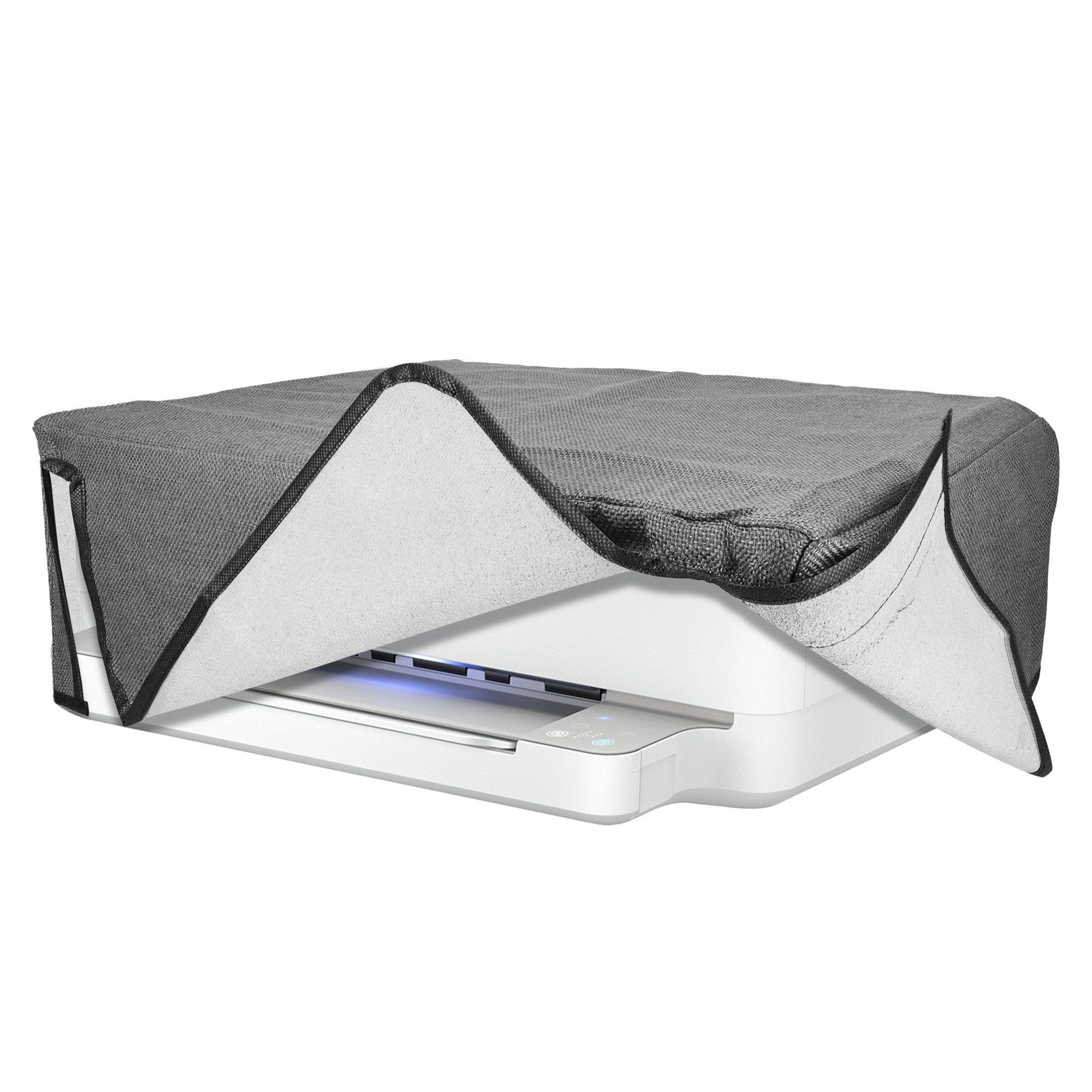 kwmobile Etui Printer Hülle für HP Envy 6020e / Envy 6055e, Printer Cover aus Leinen Staubschutzhülle für Drucker