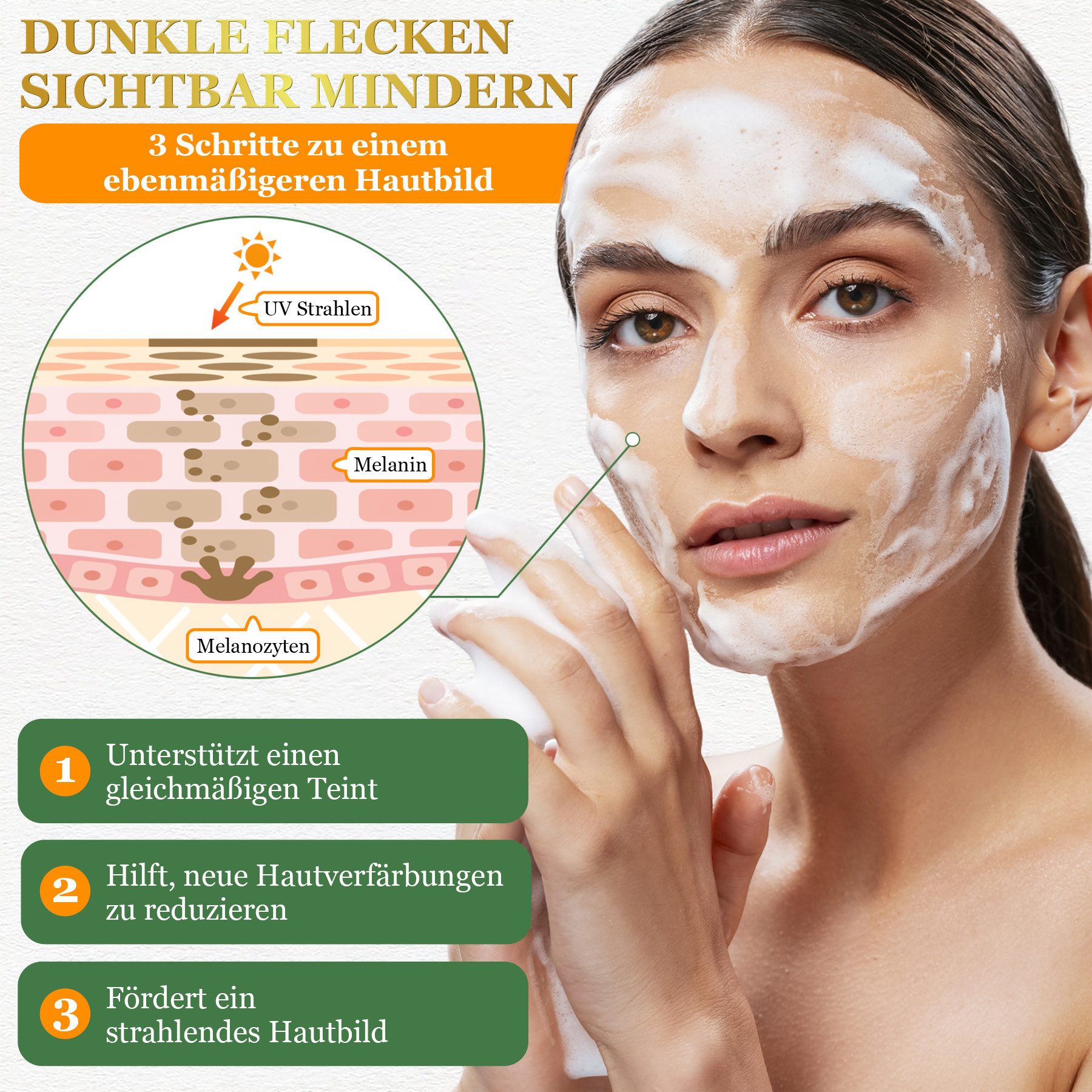 ALIVER Gesichtsseife Naturseife Afrikanische Schwarze Seife Körperseife Haarseife, 3-tlg., Hautpflege, Gesichtsseife, Black Soap, Naturkosmetik