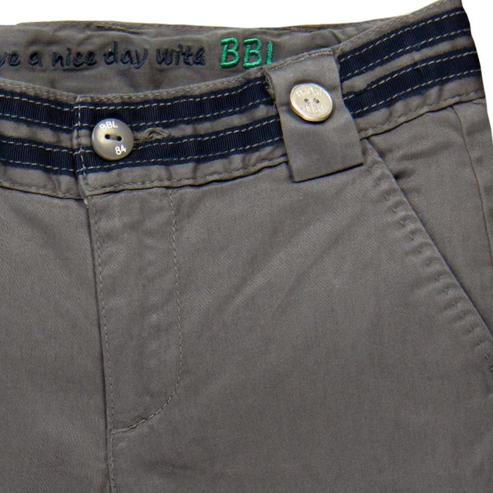 BÒBOLI Jeansbermudas BÒBOLI Bermuda Shorts grau (1-tlg)