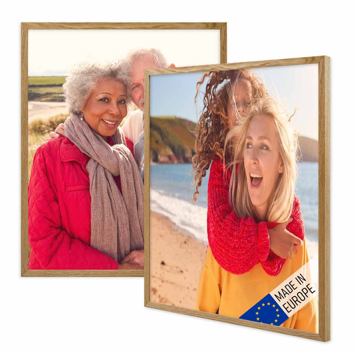 PHOTOLINI Bilderrahmen 2er Set Massivholz-Rahmen Modern günstig online kaufen
