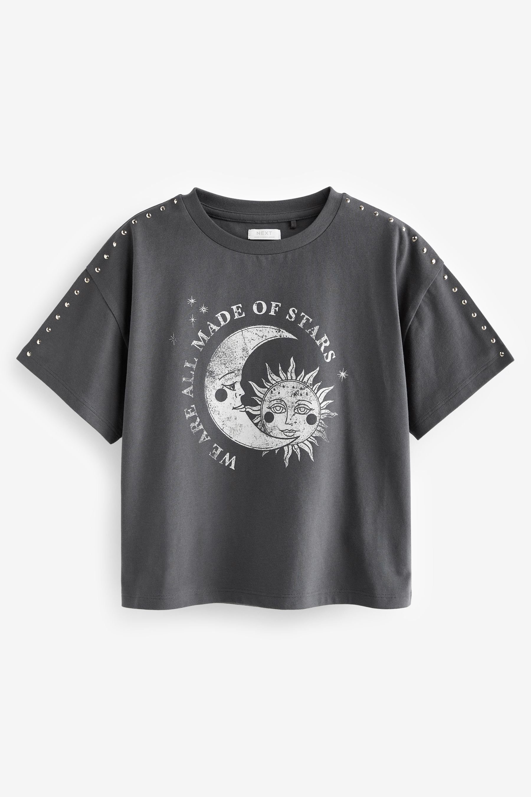 Next T-Shirt Celestial Festival T-Shirt mit Nietendetails (1-tlg) | T-Shirts