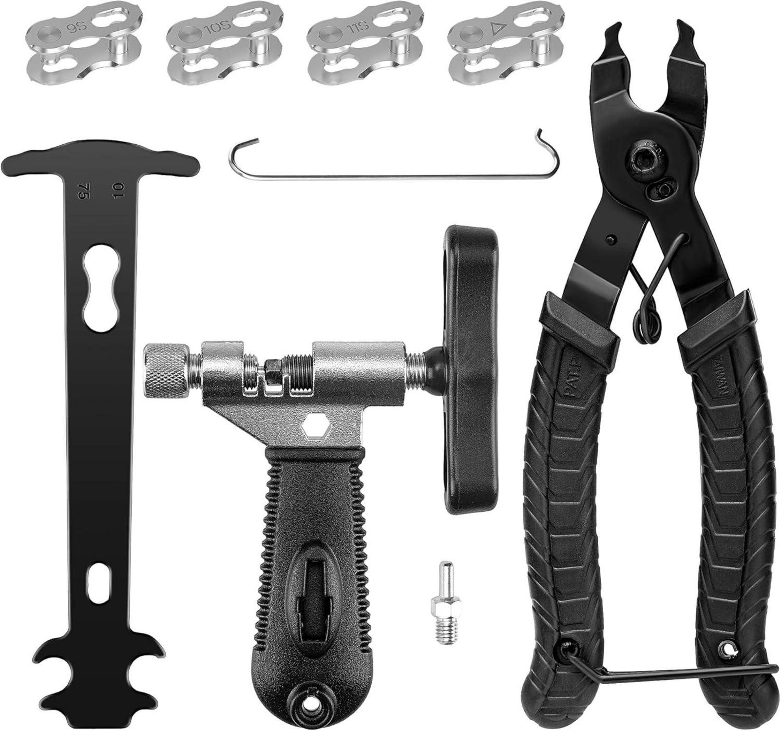 Fahrradständer Kettennieter Set 2.0: Fahrradketten Reparatur Tool mit