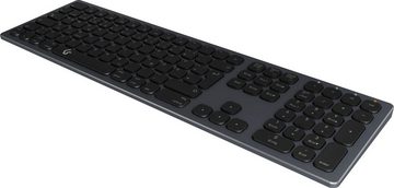 ICY BOX ICY BOX Full-Size Aluminium DE Layout Wireless-Tastatur (Bluetooth & RF)