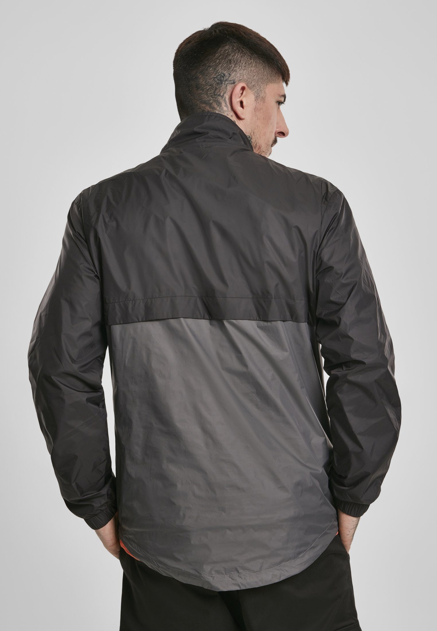 Pull Up Herren black/darkshadow URBAN Over CLASSICS Outdoorjacke (1-St) Stand Collar Jacket