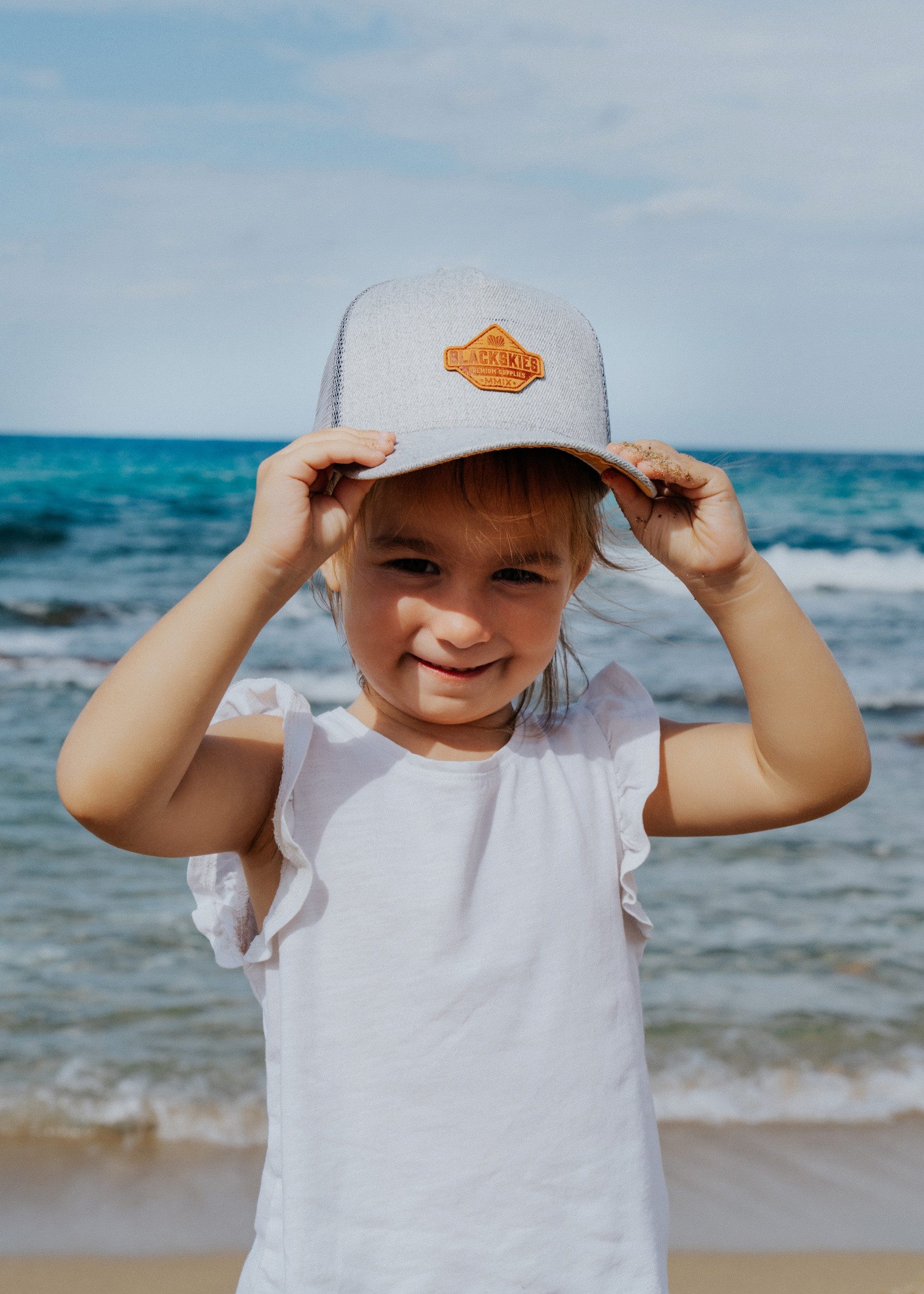 Blackskies Baseball Cap Essentials Trucker Cap 2er Set Eltern-Kind - Grau-Grau