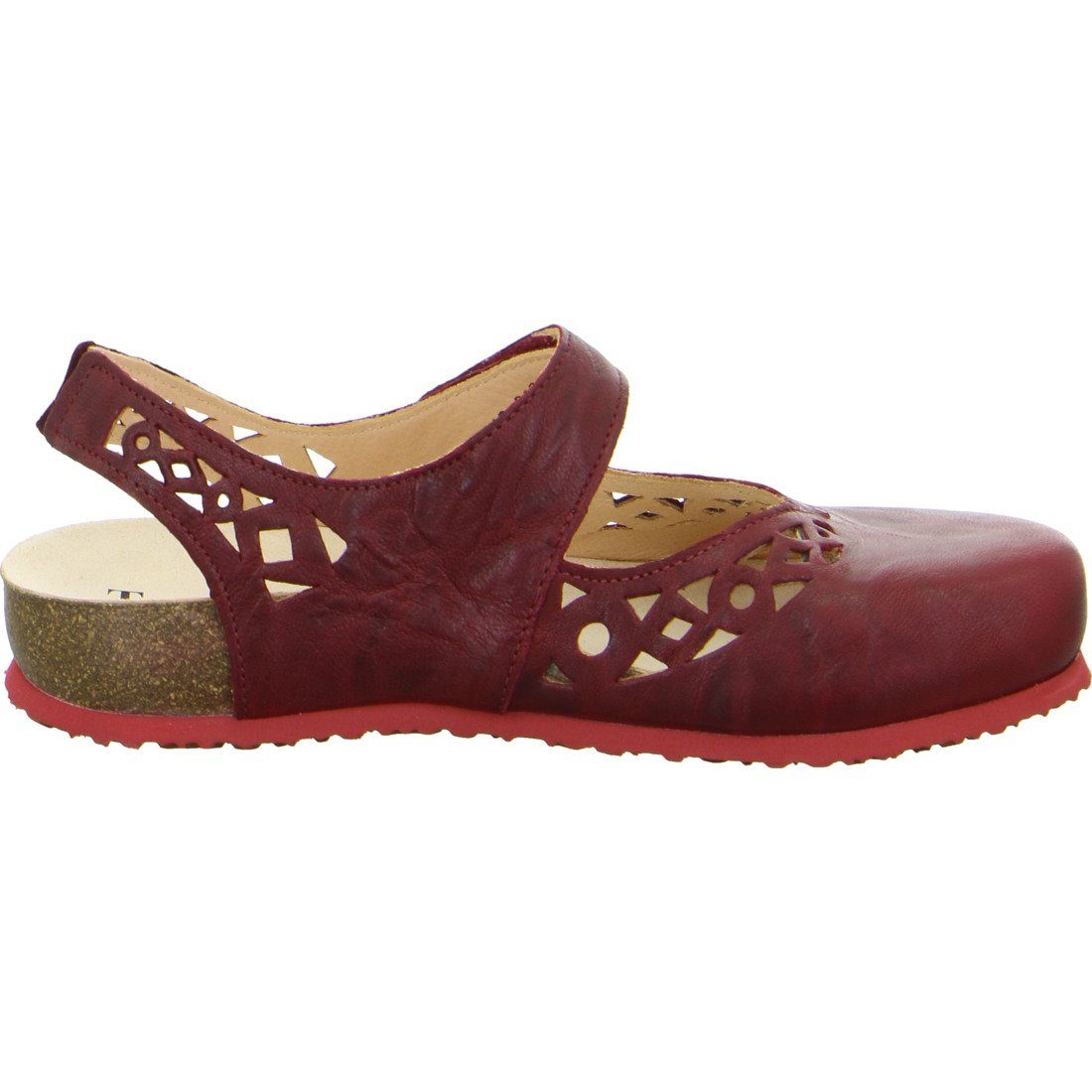 024813 Sandalette Sandalette Julia Think! - rot Damen Think! Schuhe, Leder