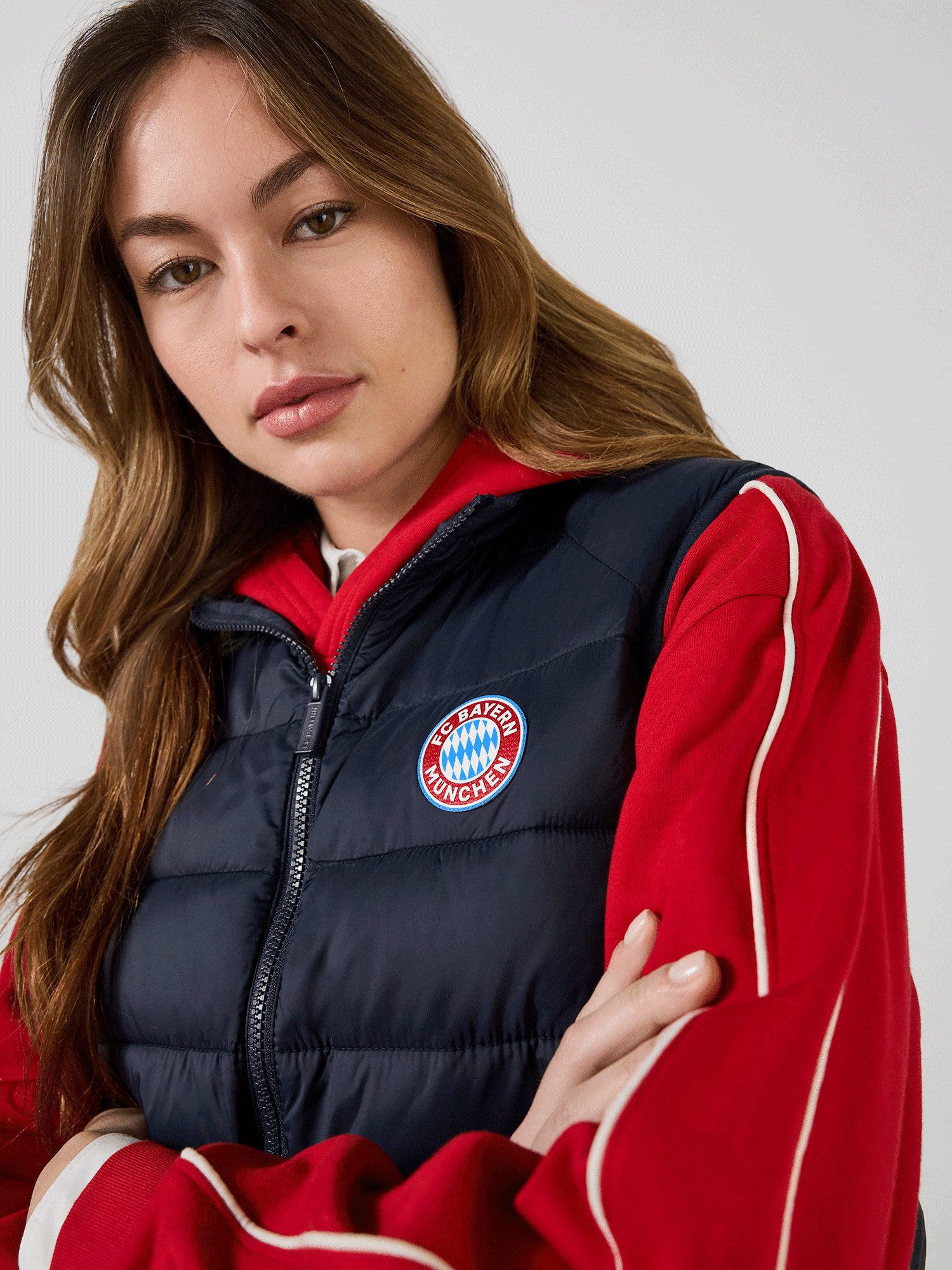 FC Bayern München Longweste FC Bayern München, Steppweste Essentials, Herren, Navy
