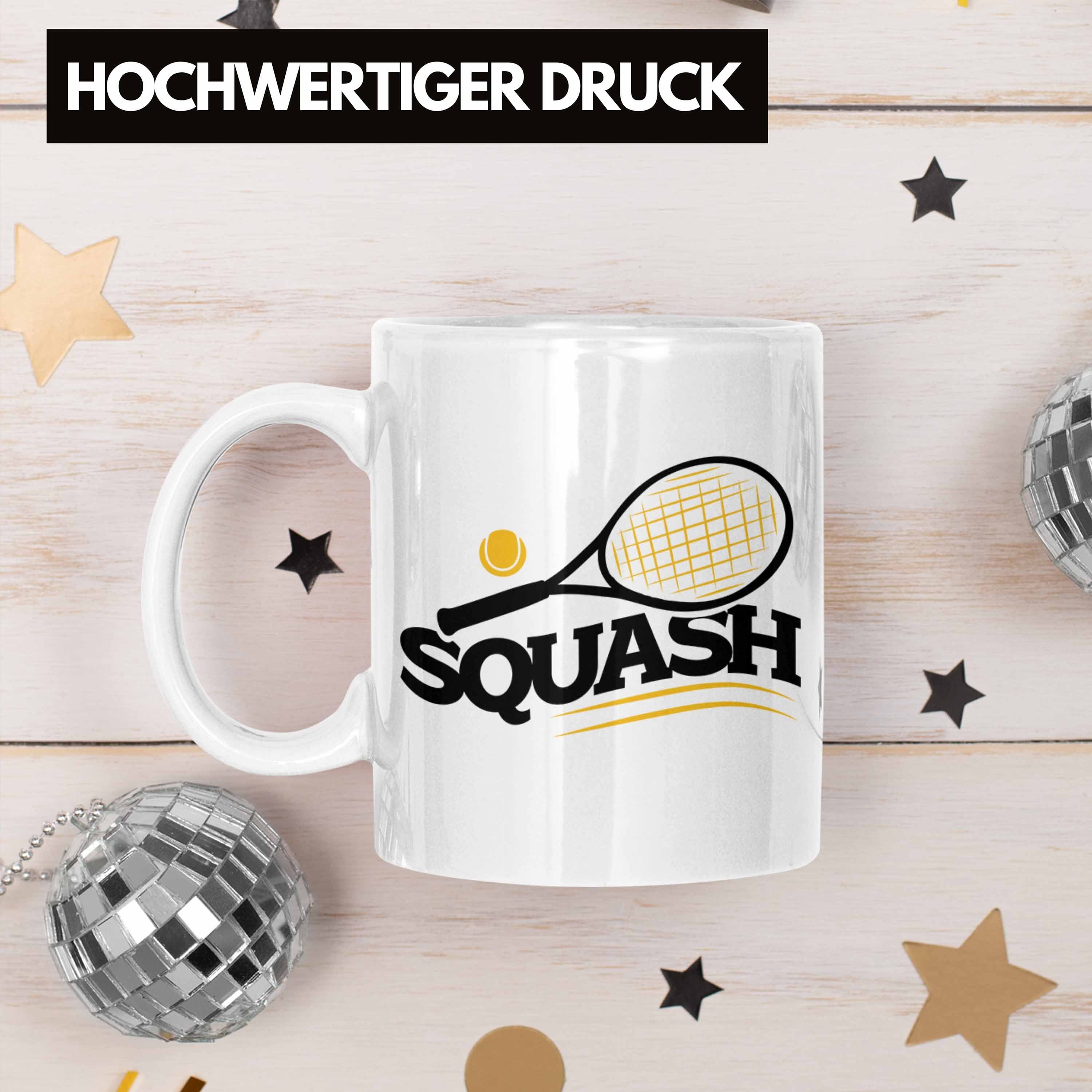 Lustige Trendation für Weiss Geschenk Squash-Spieler Tasse Squash-Tasse