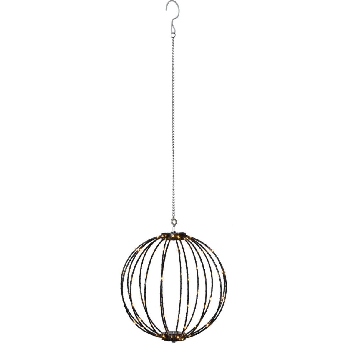 LED Kugelleuchte LED Drahtkugel Leuchtkugel 30cm faltbar 96LED 8Funkt. Für Innen Außen