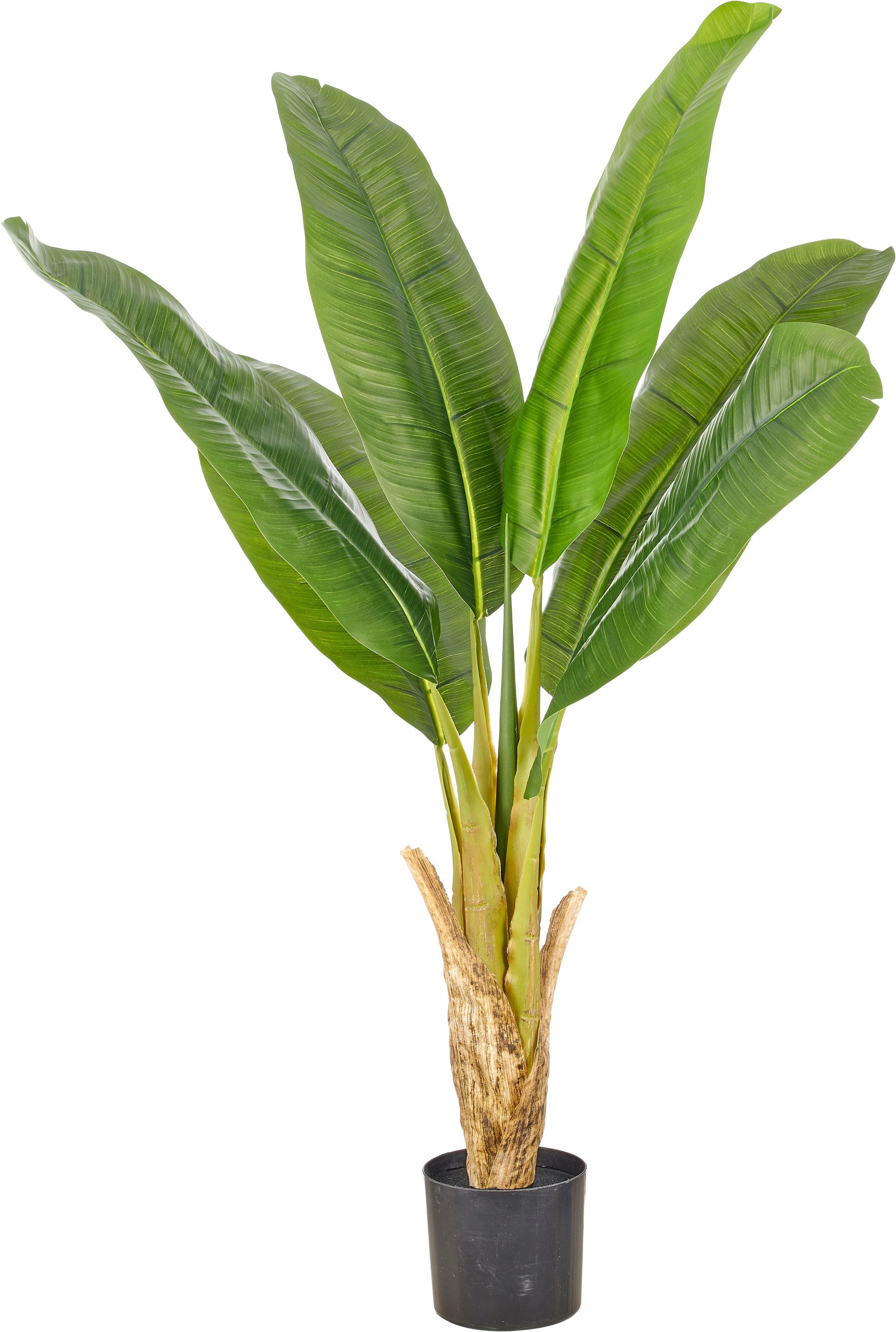 Kunstpalme Banane, Creativ green, Höhe 110 cm, mit naturgetreuem Blattwerk