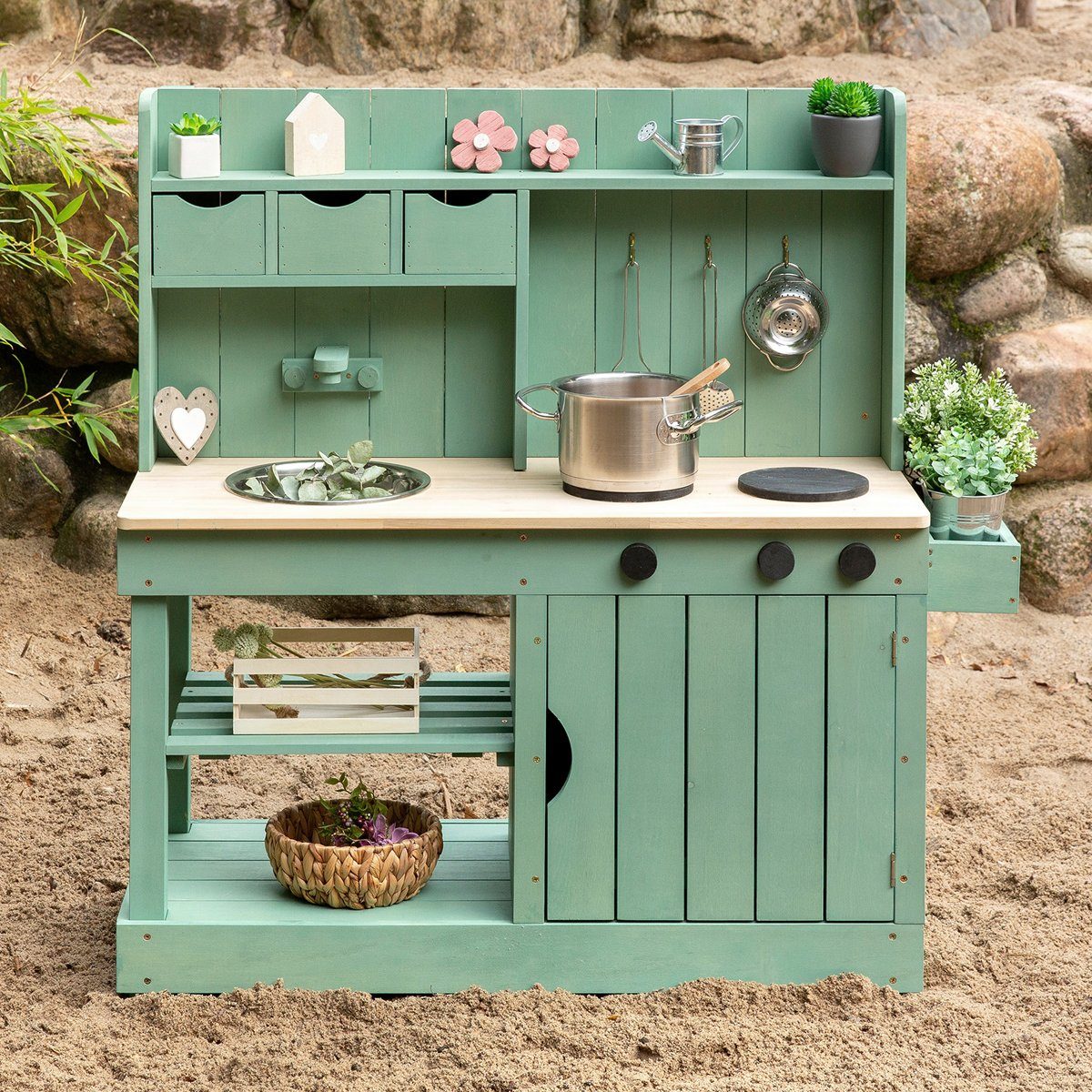 MUDDY BUDDY® Outdoor-Spielküche Explorer Holz, Matschküche, günstig online kaufen
