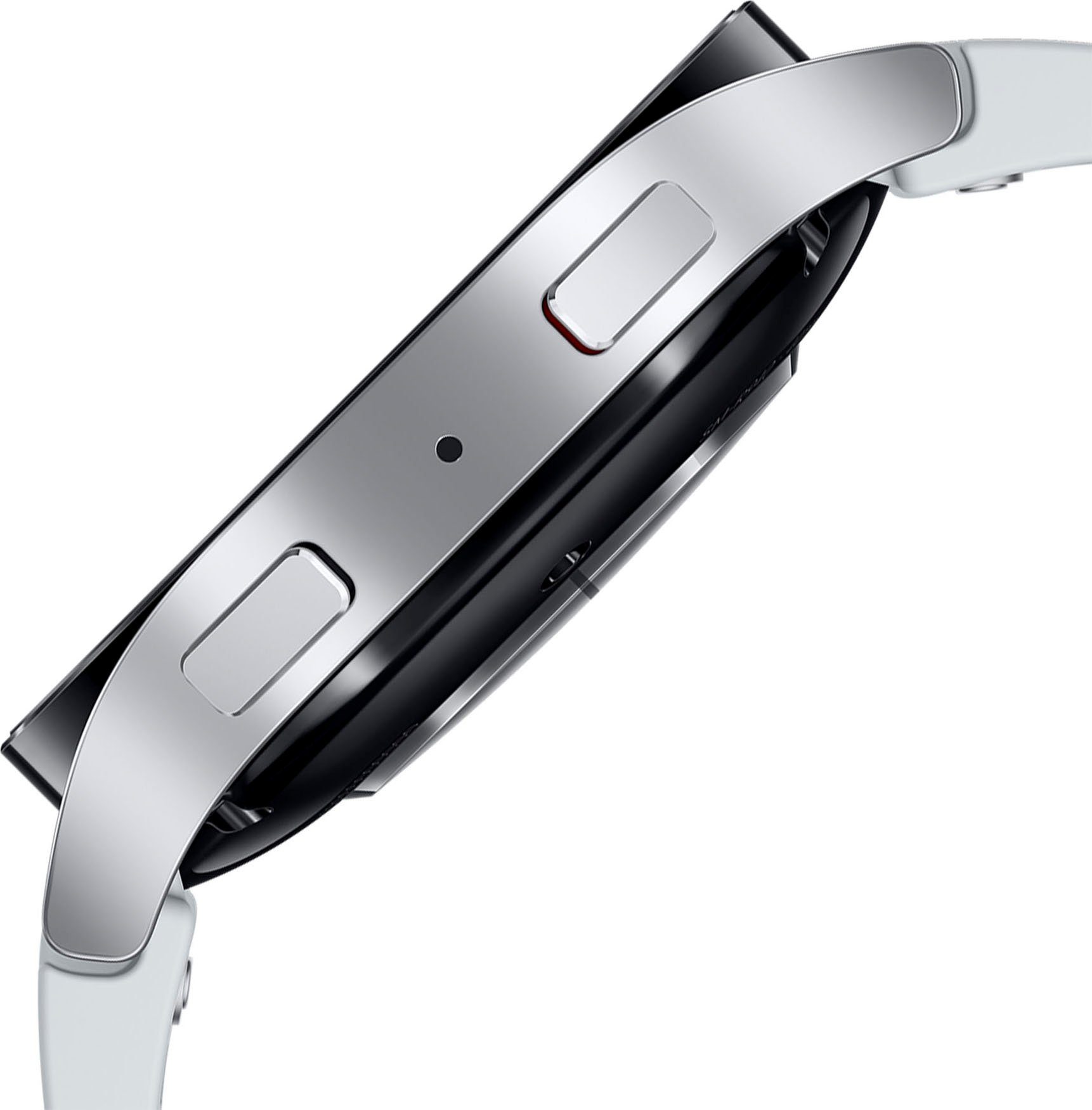 Samsung Galaxy Watch OS Smartwatch Samsung) (3'73 Silber | by 44mm Silber cm/1'5 6 Zoll, Wear