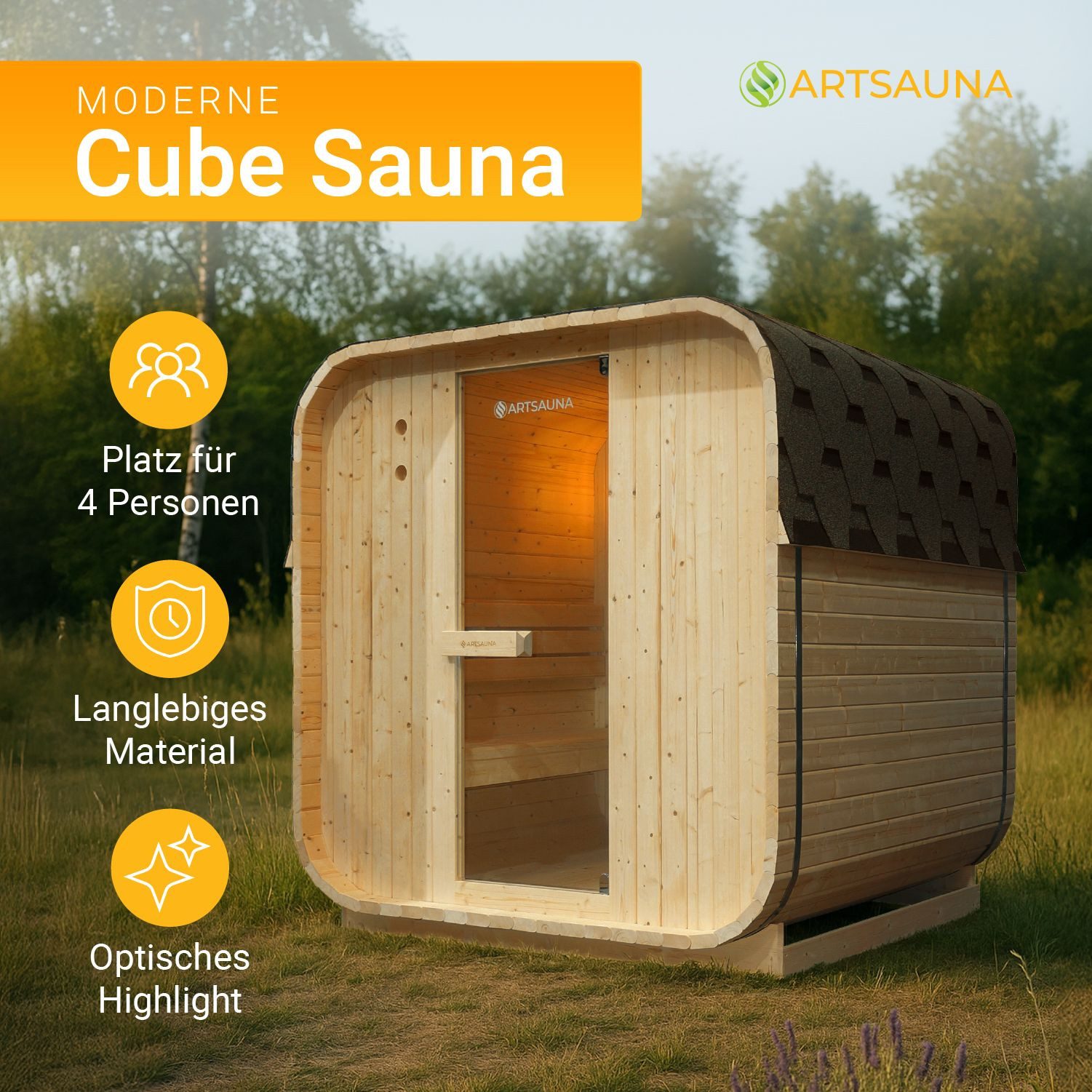 Artsauna Fasssauna Nolvik, BxTxH: 185 x günstig online kaufen