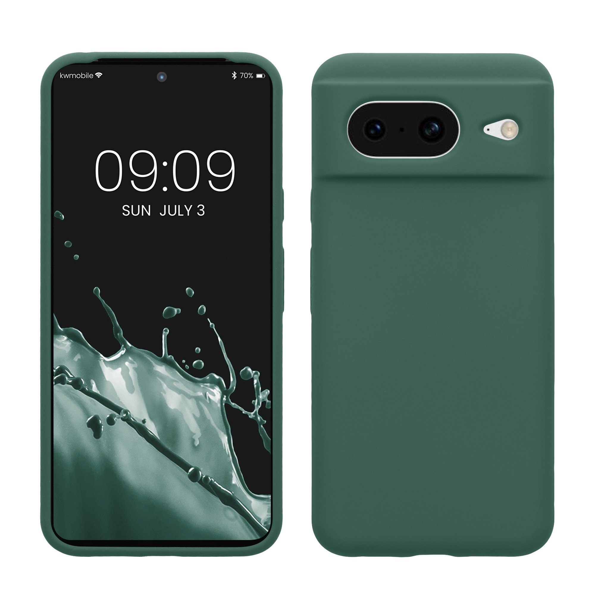 kwmobile Handyhülle Hülle für Google Pixel 8, Hülle Silikon gummiert - Handyhülle - Handy Case Cover