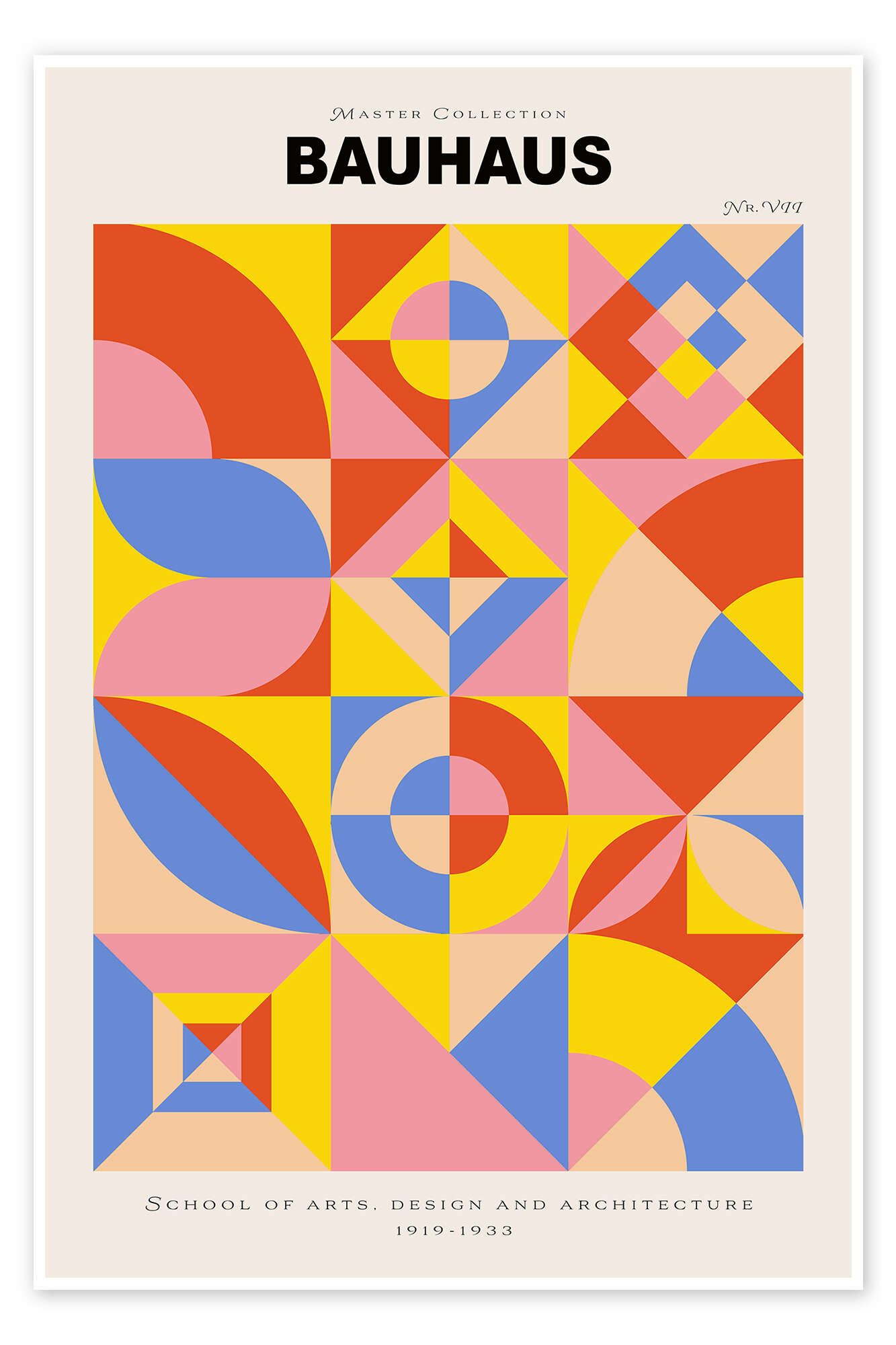 Posterlounge Wandbild Bauhaus Nr. 7, Exhibition Posters, erhältlich als Poster, Leinwandbild, Wandsticker oder Acrylglasbild