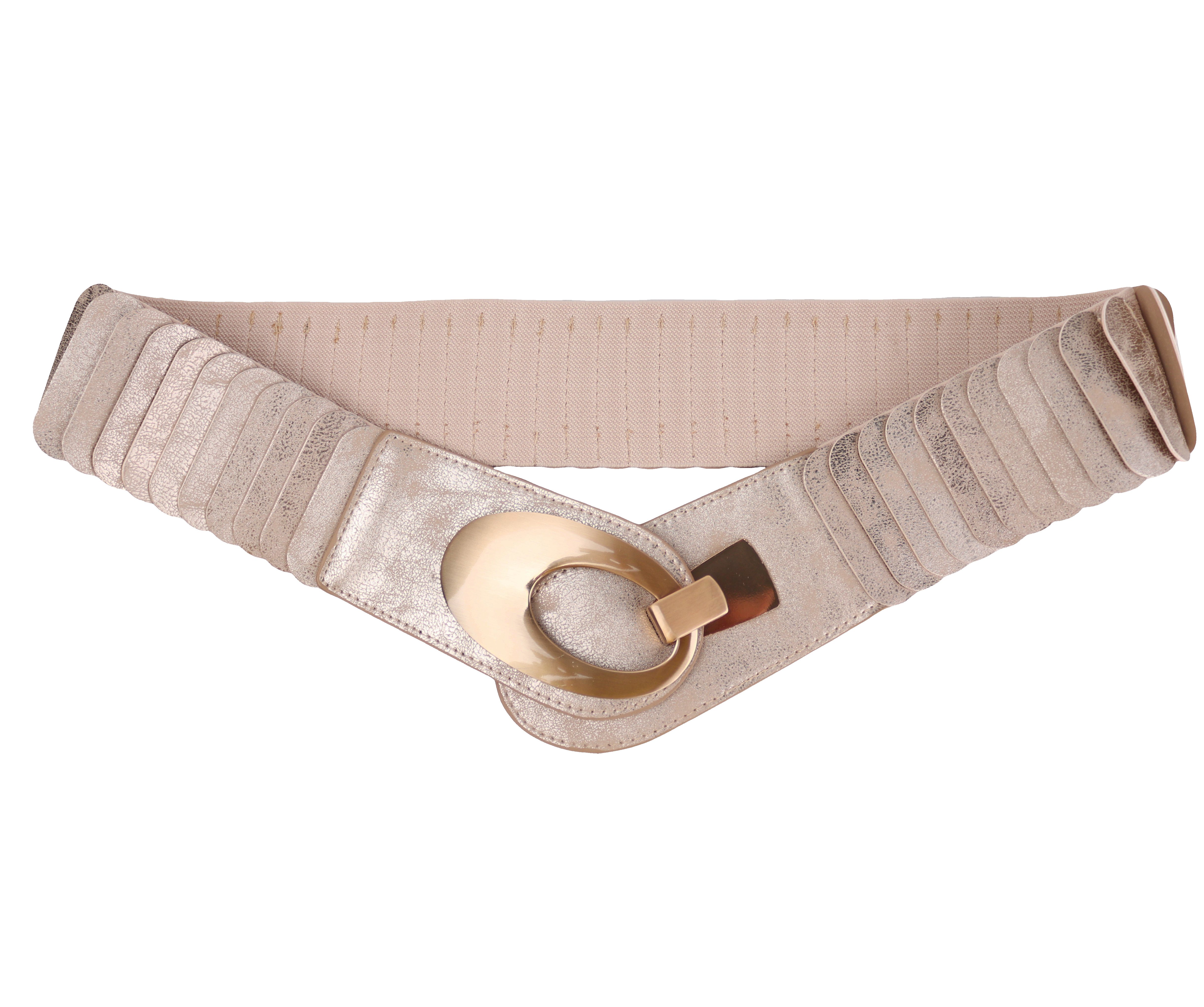 MIRROSI Taillengürtel Leo Unifarbe breit 6cm für Taillenumfang 85 bis 110cm, ONESIZE (Angenehmes Tragesgefühl, Leopard Muster, Unifarben) Breiter Stretch Gürtel