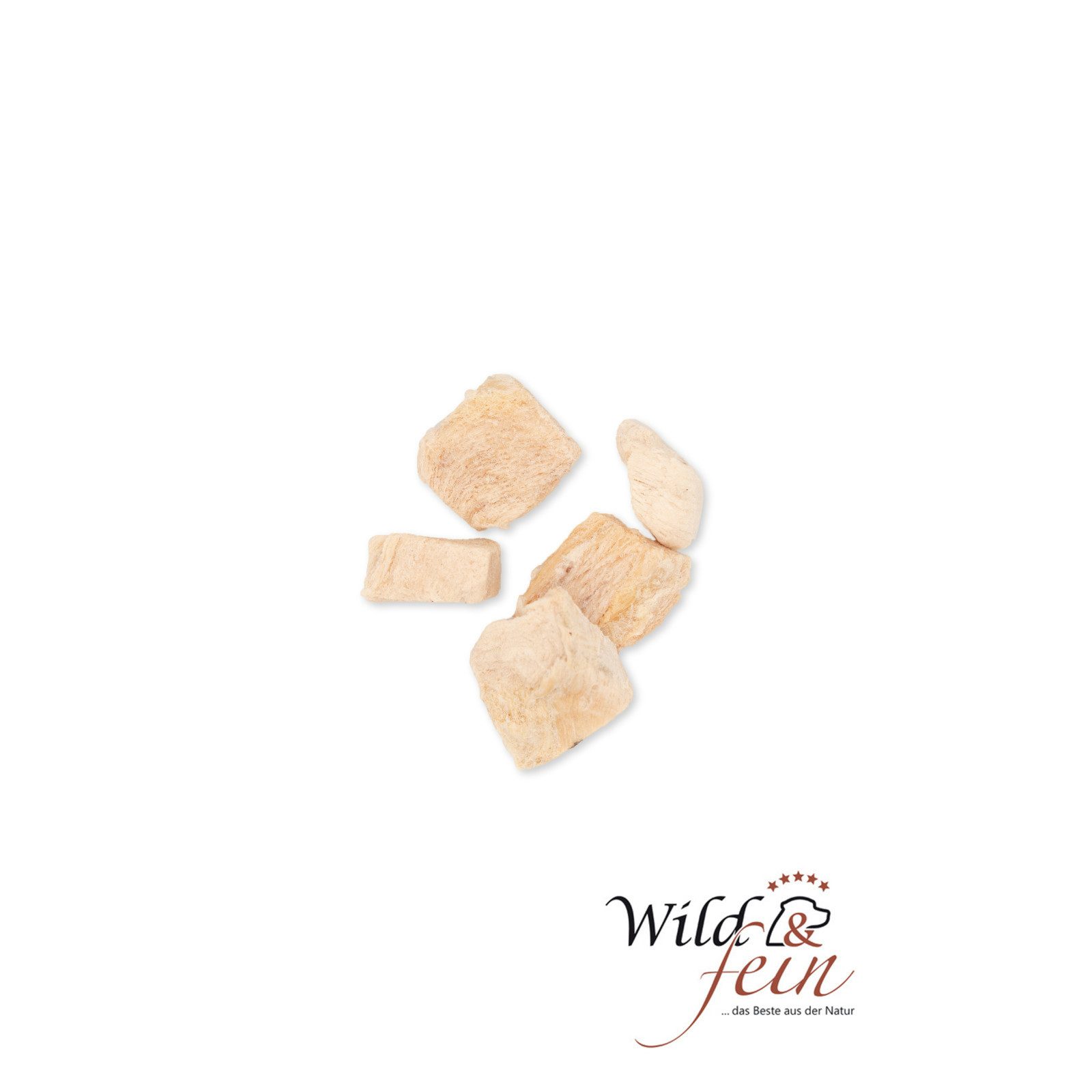 Wild & Fein Hundesnack Hühnchenbrustfilet, gefriergetrocknet, 80 g, Snack für: Hund, Katze