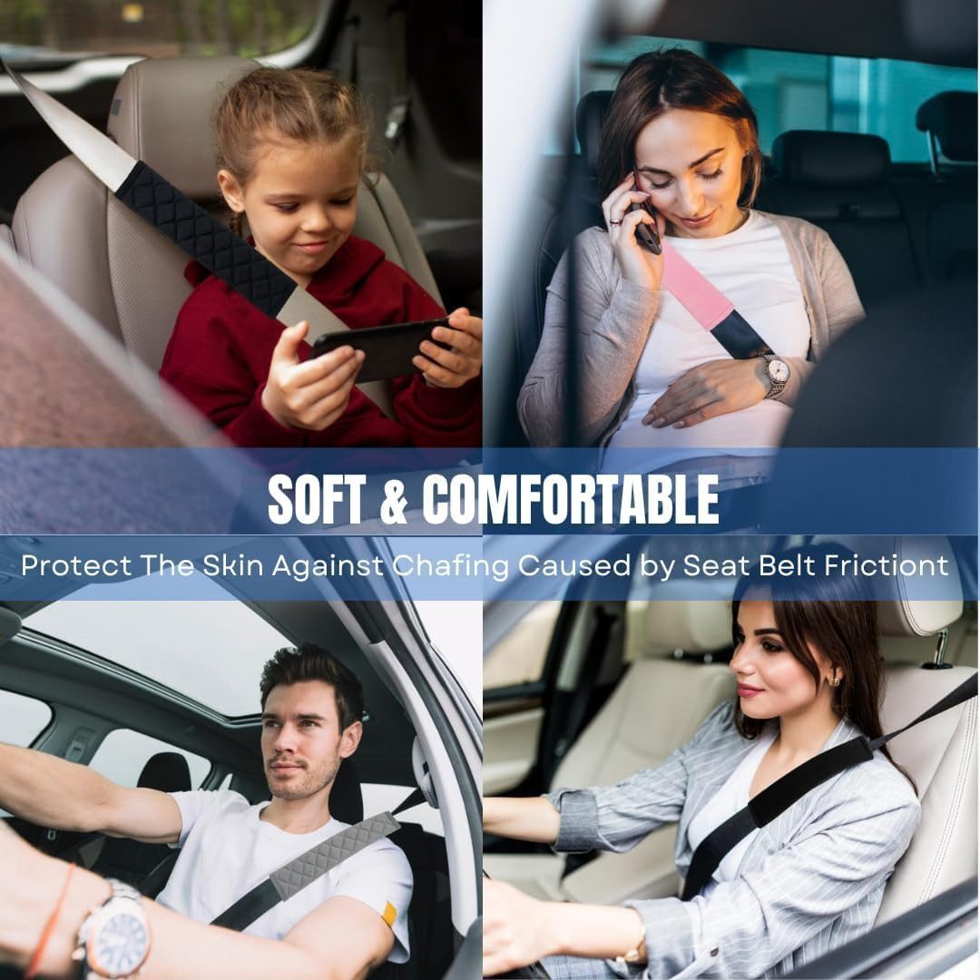 Happy Home Auflagekissen Auto Sicherheitsgurt Pads, Sicherheitsgurt Schutz Pads – Bild 5 von 5
