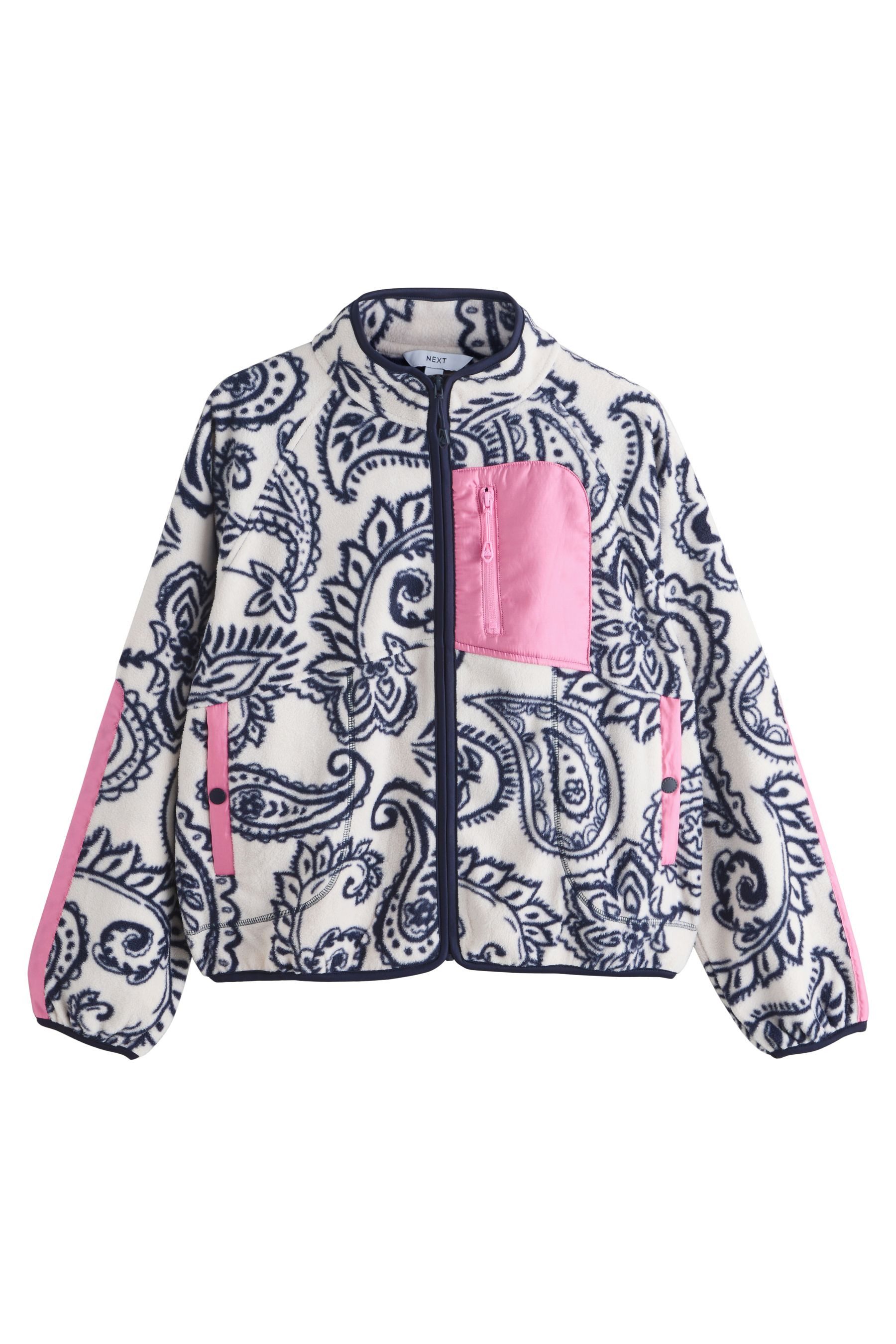 Next Fleecejacke Sportliche Fleece mit durchgehendem Reißverschluss (1-St)