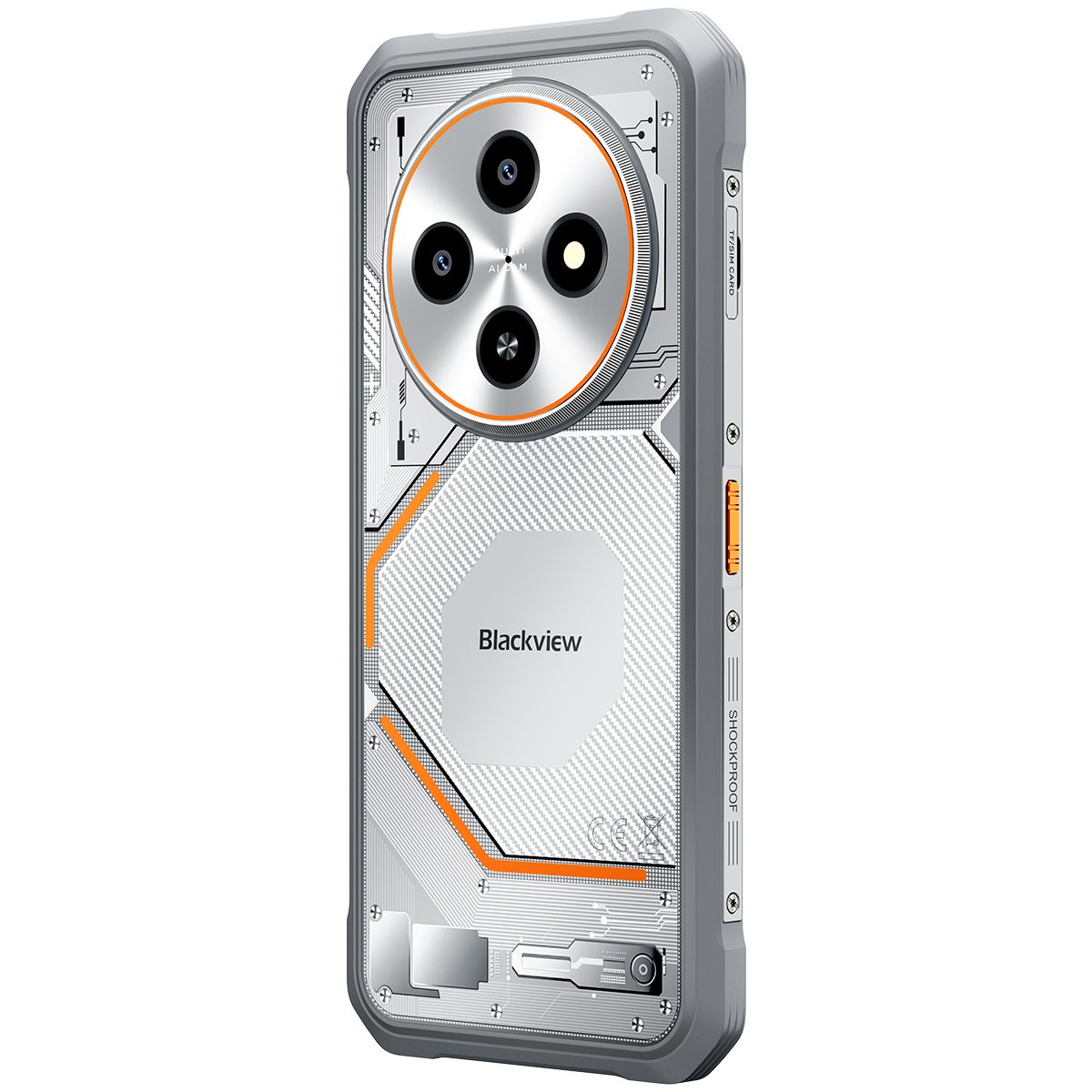 blackview FORT 2 Ultradünnes Android 15 incl. Airbuds 20 Outdoor Smartphone (6.56 Zoll, 256 GB Speicherplatz, DokeOS 5.0, Android 15, 24GB, 16MP, 5W OTG)